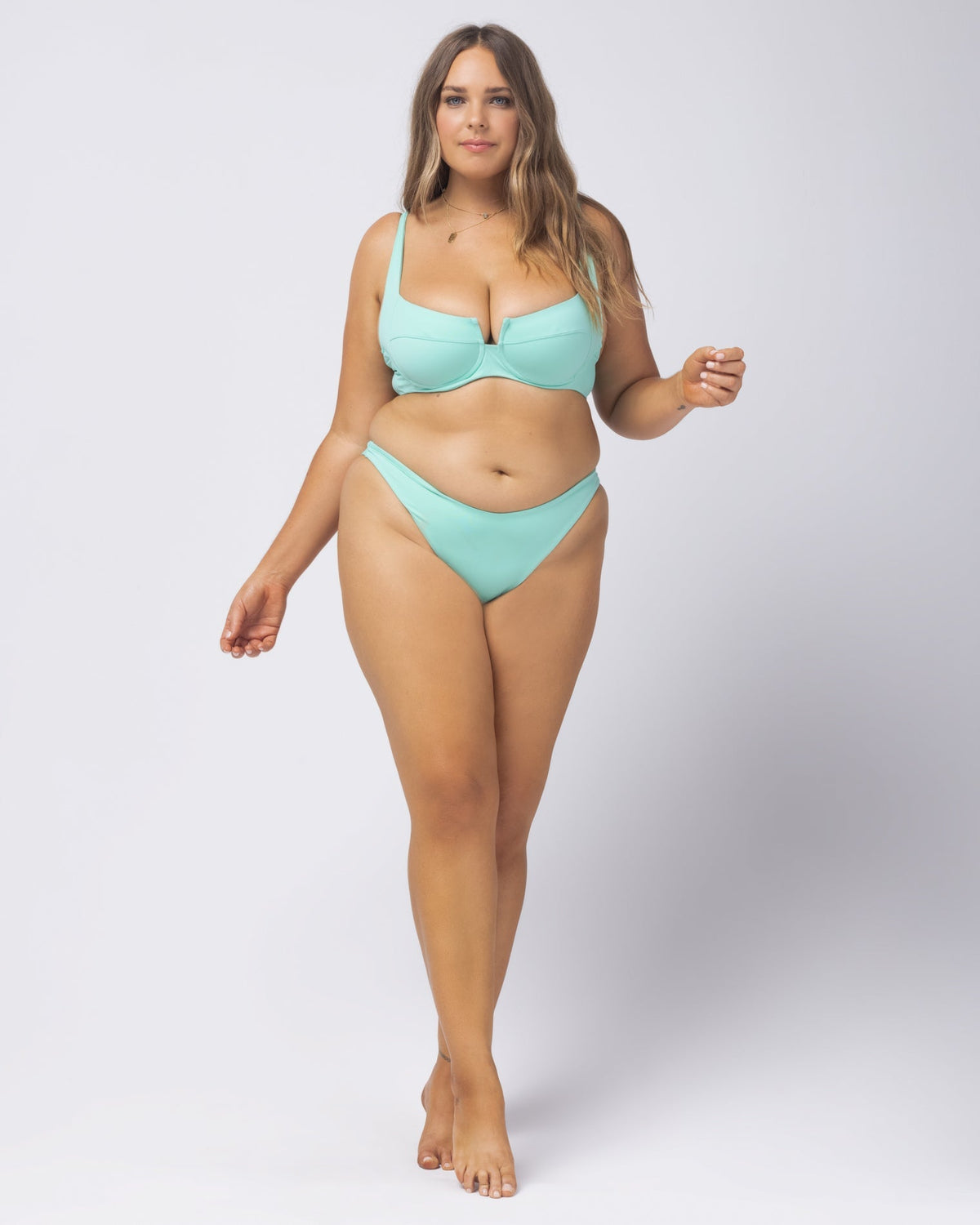 Cabana Bikini Bottom - Bright Teal Bright Teal | Model: Ali (size: XL)