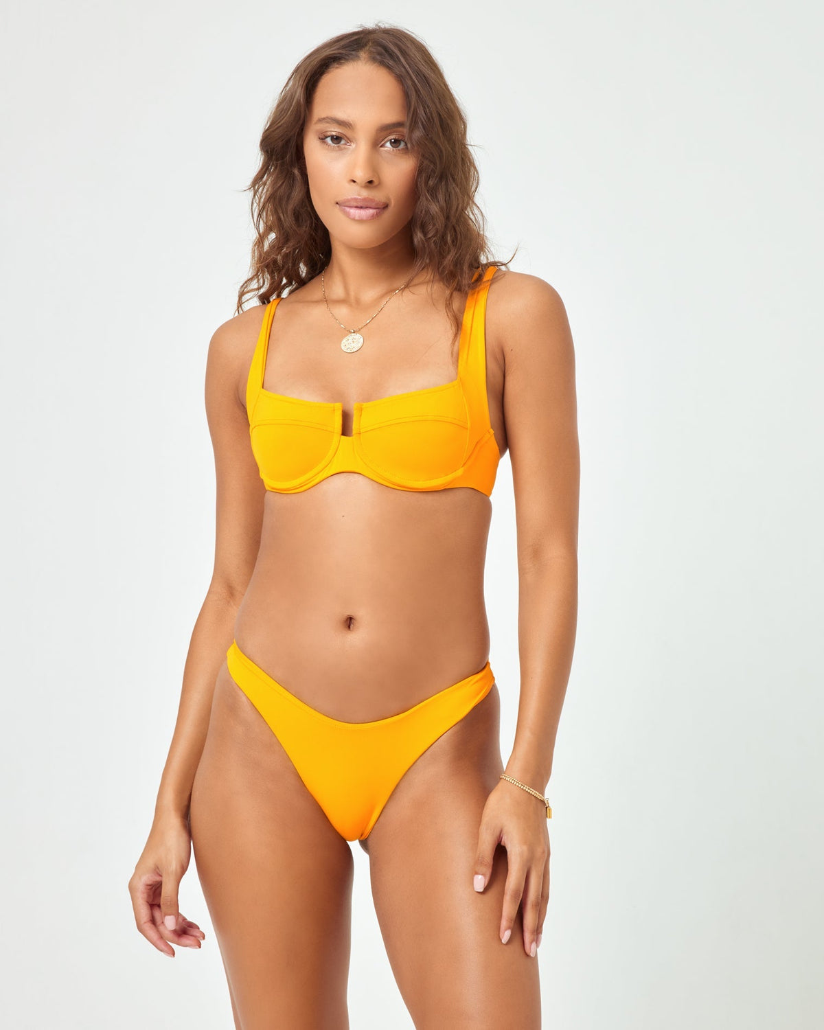 Camellia Bikini Top - Mango Mango | Model: Natalie (size: S)