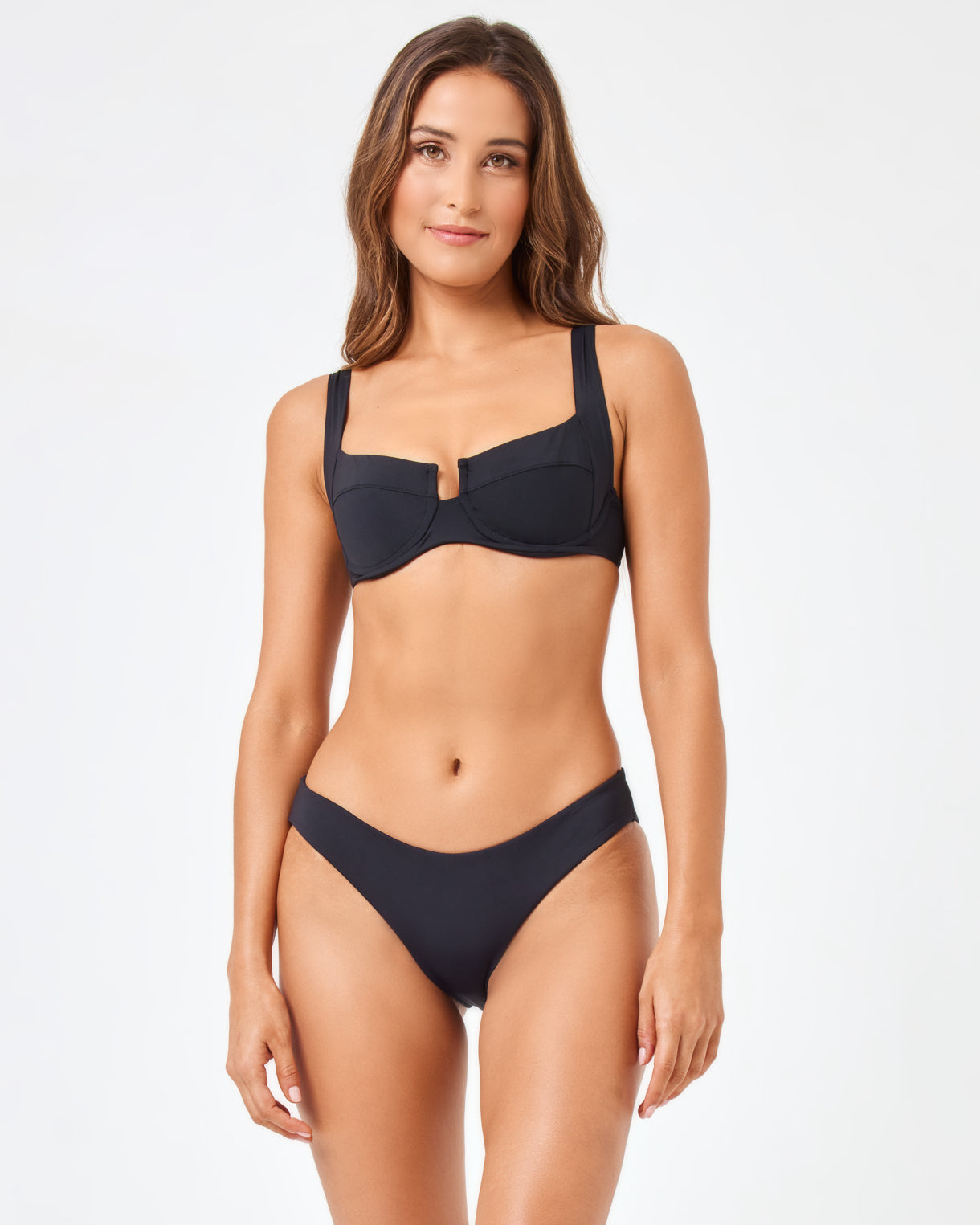 Sandy Bikini Bottom - Black Black | Model: Anna (size: S)