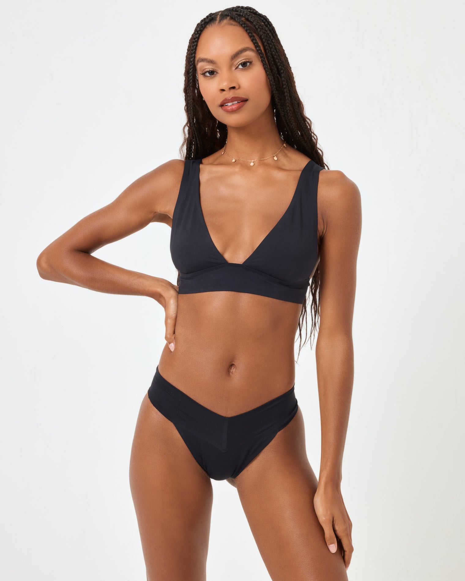 Harley Bikini Top - Black Black | Model: Taelor (size: S) | Hover