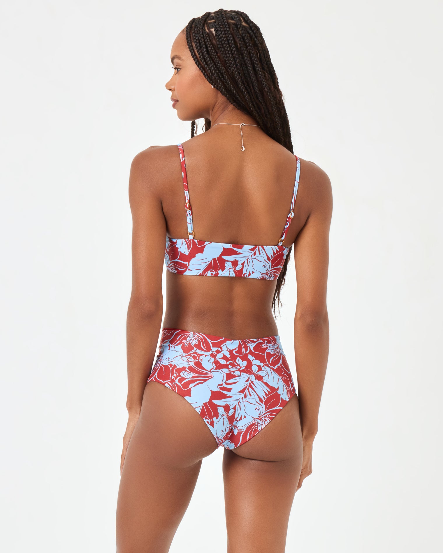 Eco Chic Econyl® High Tide Bikini Bottom - Going Tropical Going Tropical | Model: Taelor (size: S) | Hover