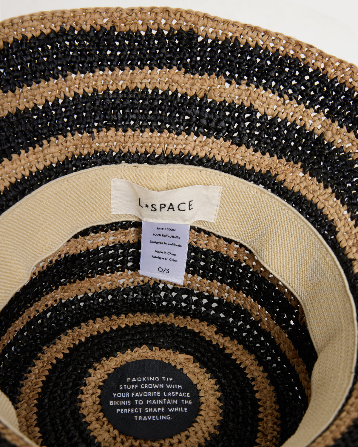 Isadora Bucket Hat - Natural-Black Natural-Black