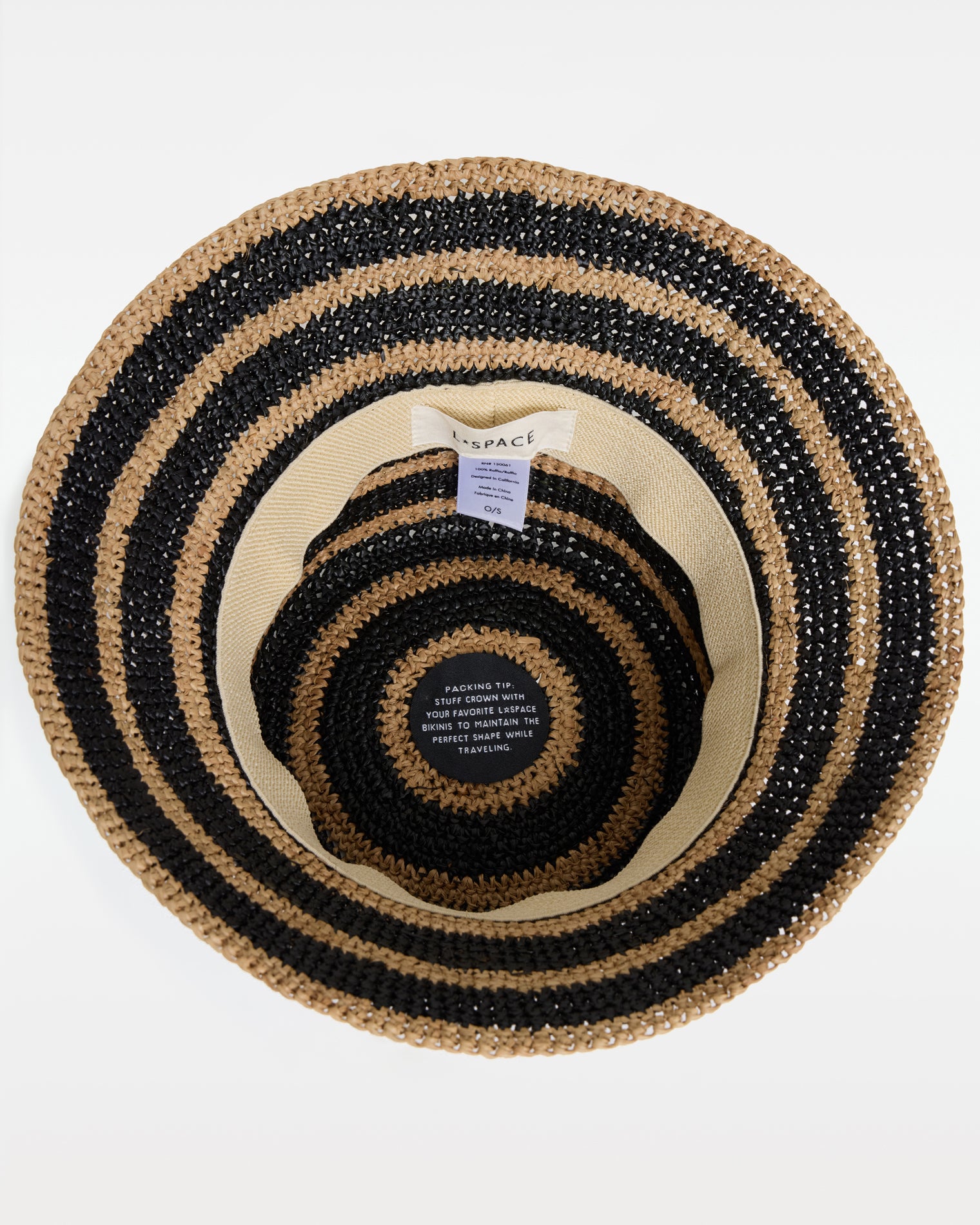 Isadora Bucket Hat - Natural-Black Natural-Black