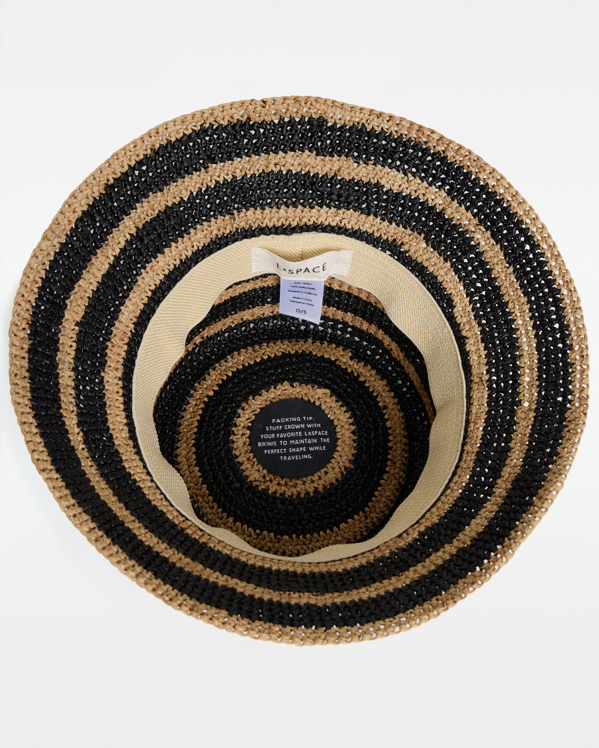 Isadora Bucket Hat - Natural-Black Natural-Black