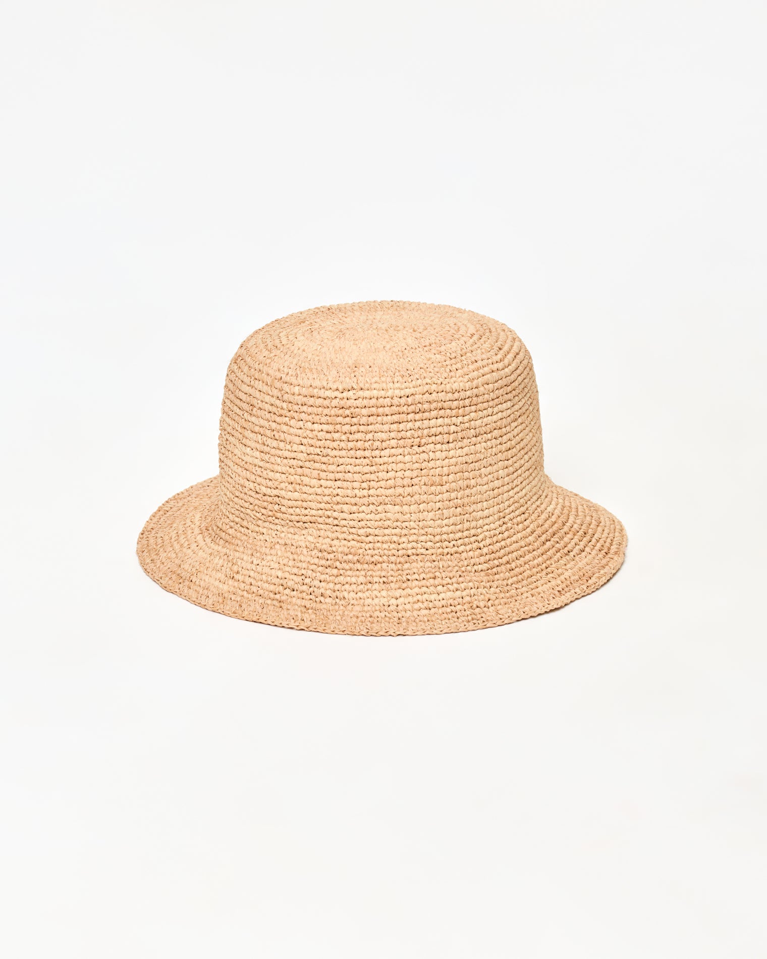 Isadora Bucket Hat - Natural-Petite LSPACE Isadora bucket hat in natural, off-model flat lay.