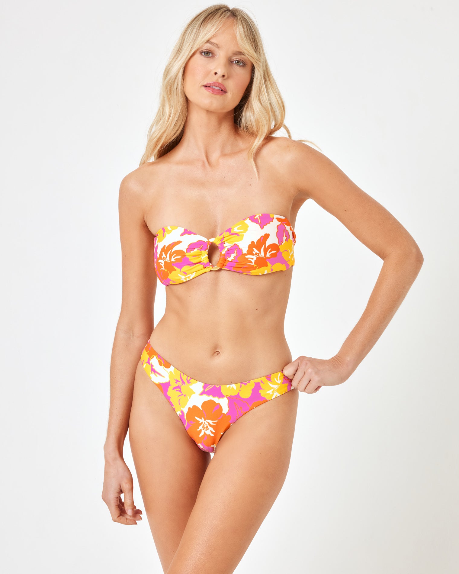 Eco Chic Econyl® Eco Jasper Bikini Top - Bliss and Blossom Bliss and Blossom | Model: Lura (size: S) | Hover