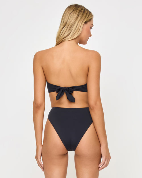 Savannah Bikini Bottom - After Midnight Hibiscus