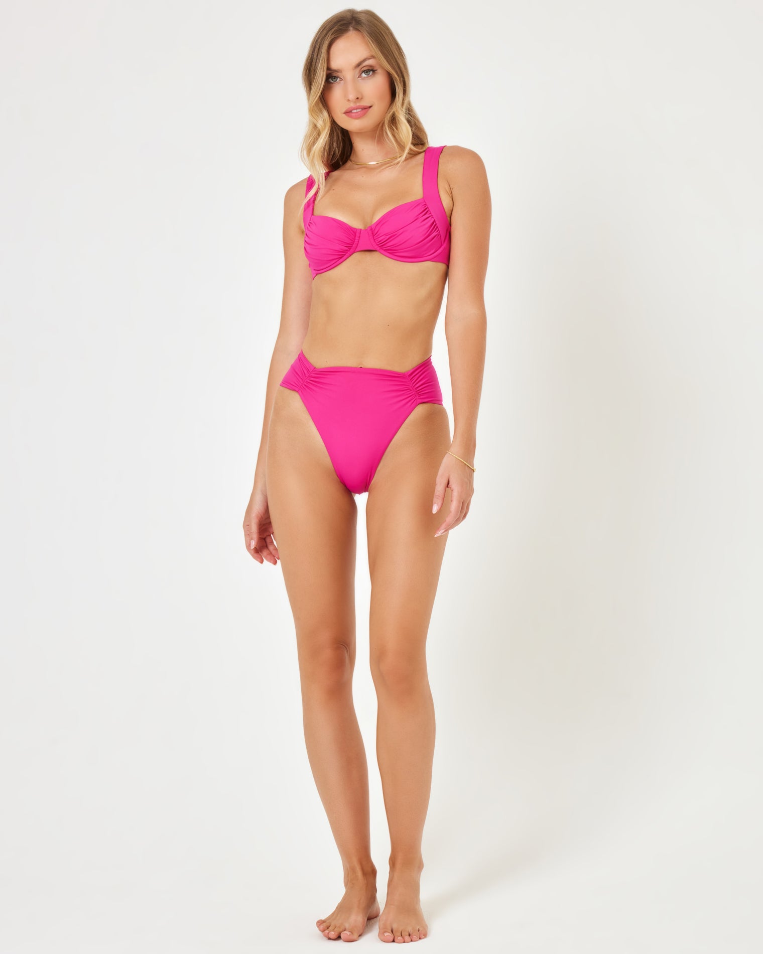 Arlo Bikini Bottom - Bougainvillea Bougainvillea | Model: Taylor (size: S)