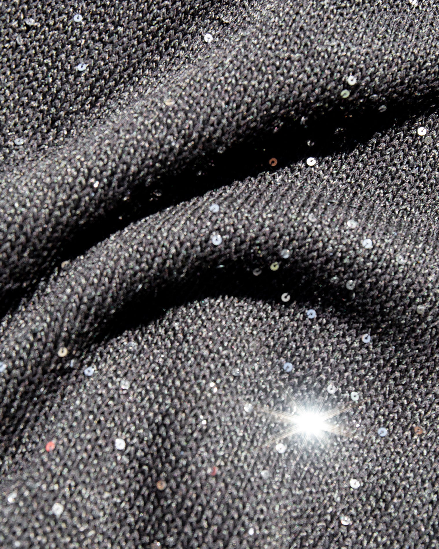 Last Light Skirt - Black Close up image of the Last Light Fabric in Black.