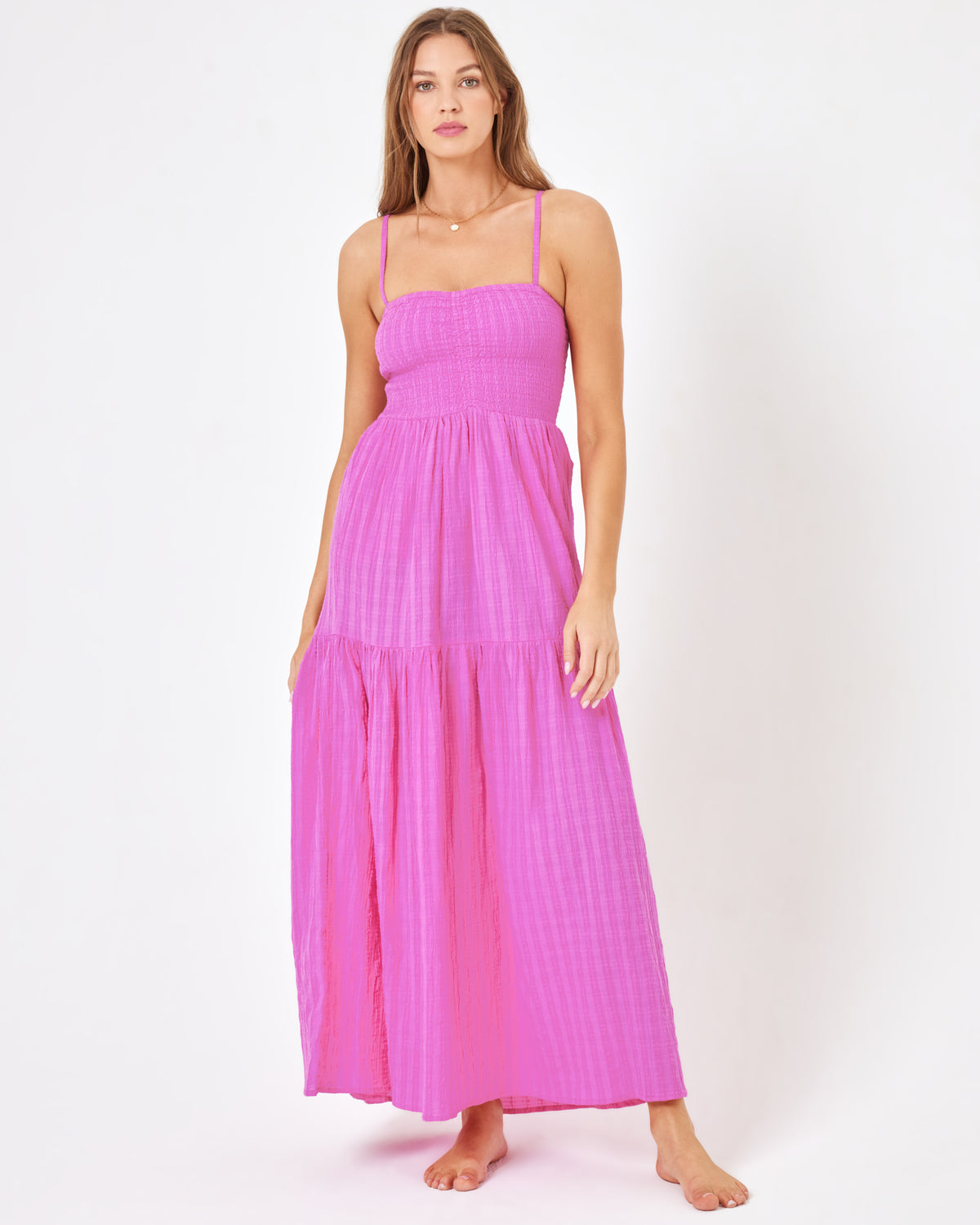 Mallorca Dress - Raspberry Raspberry | Model: Daria (size: S) | Hover