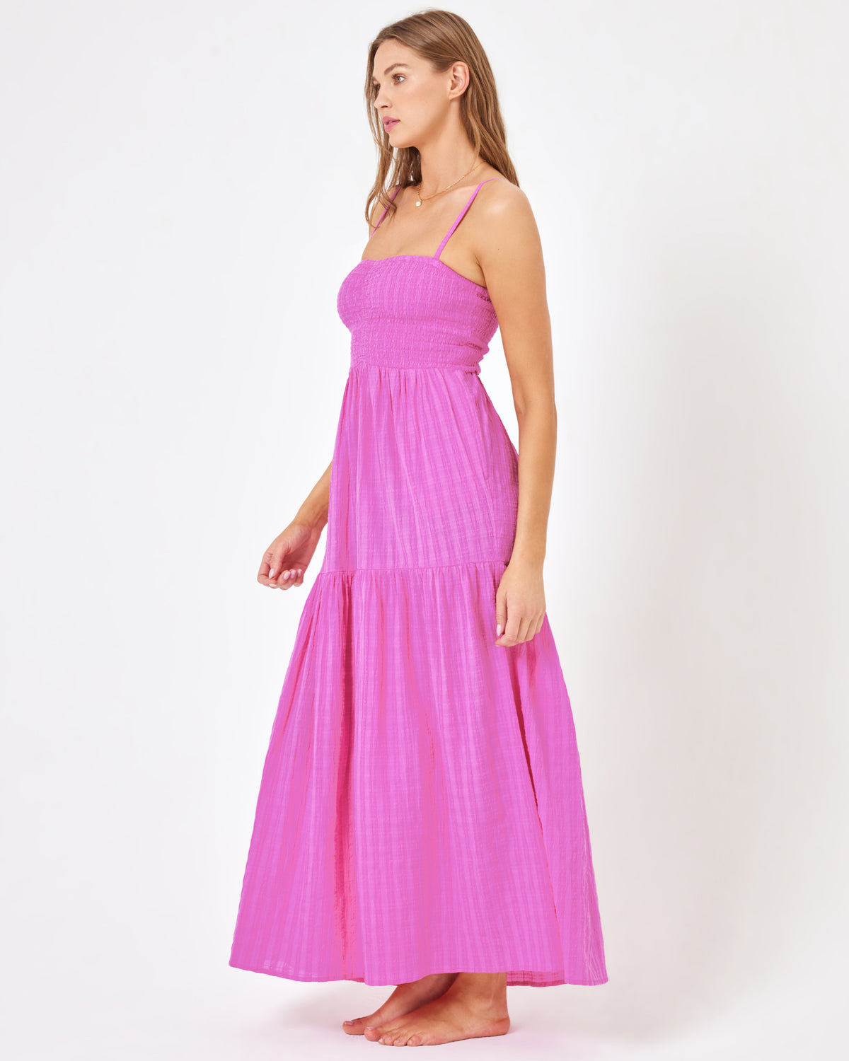 Mallorca Dress - Raspberry Raspberry | Model: Daria (size: S)