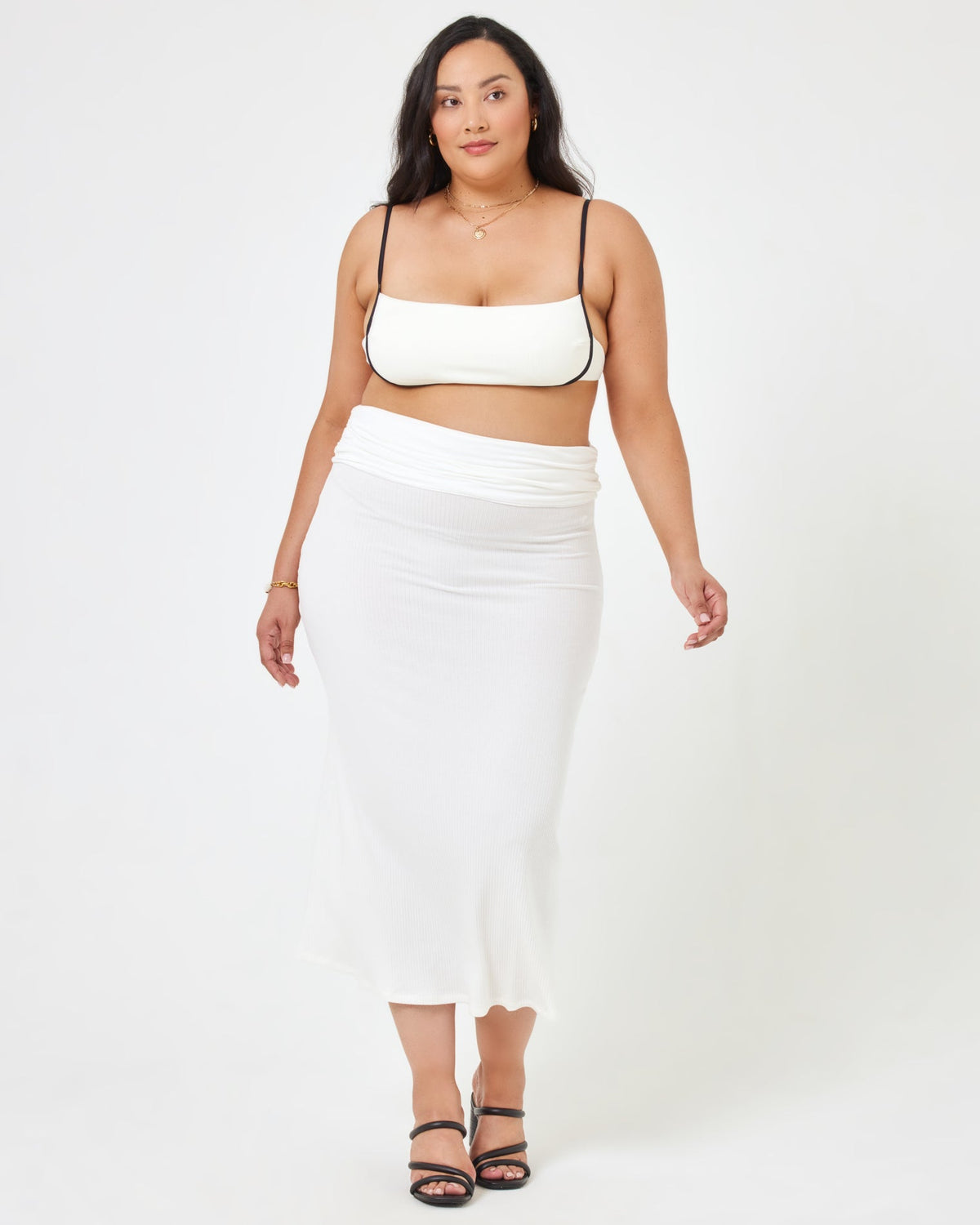 Manaia Dress - Cream Cream | Model: Bianca (size: XL)