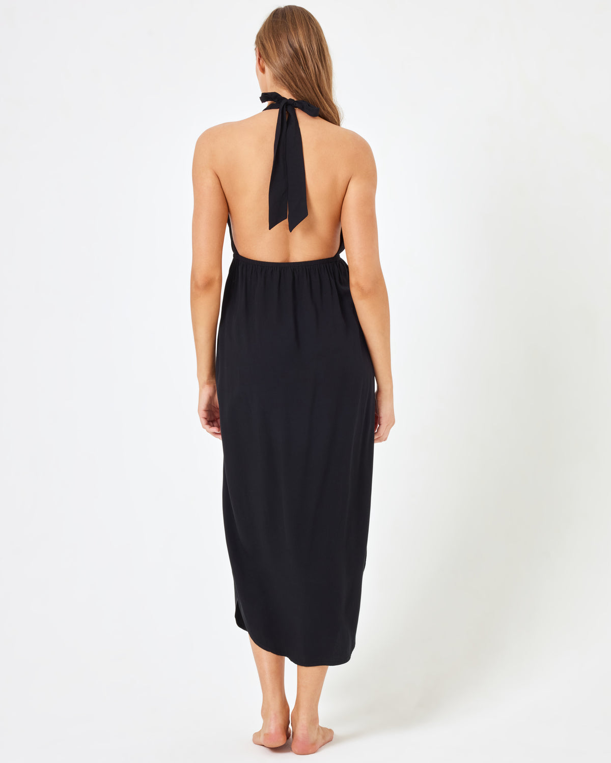 Marina Cover-Up - Black Black | Model: Daria (size: S) | Hover
