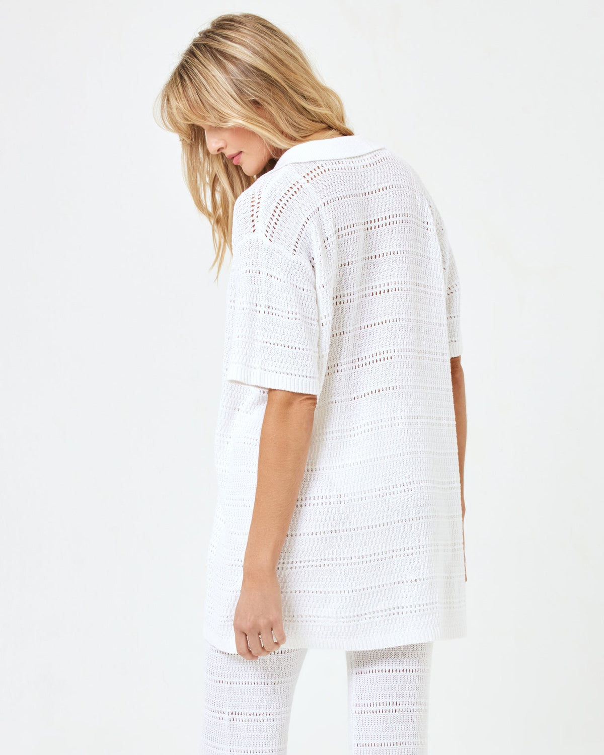 Marbella Pant - White White | Model: Lura (size: S)