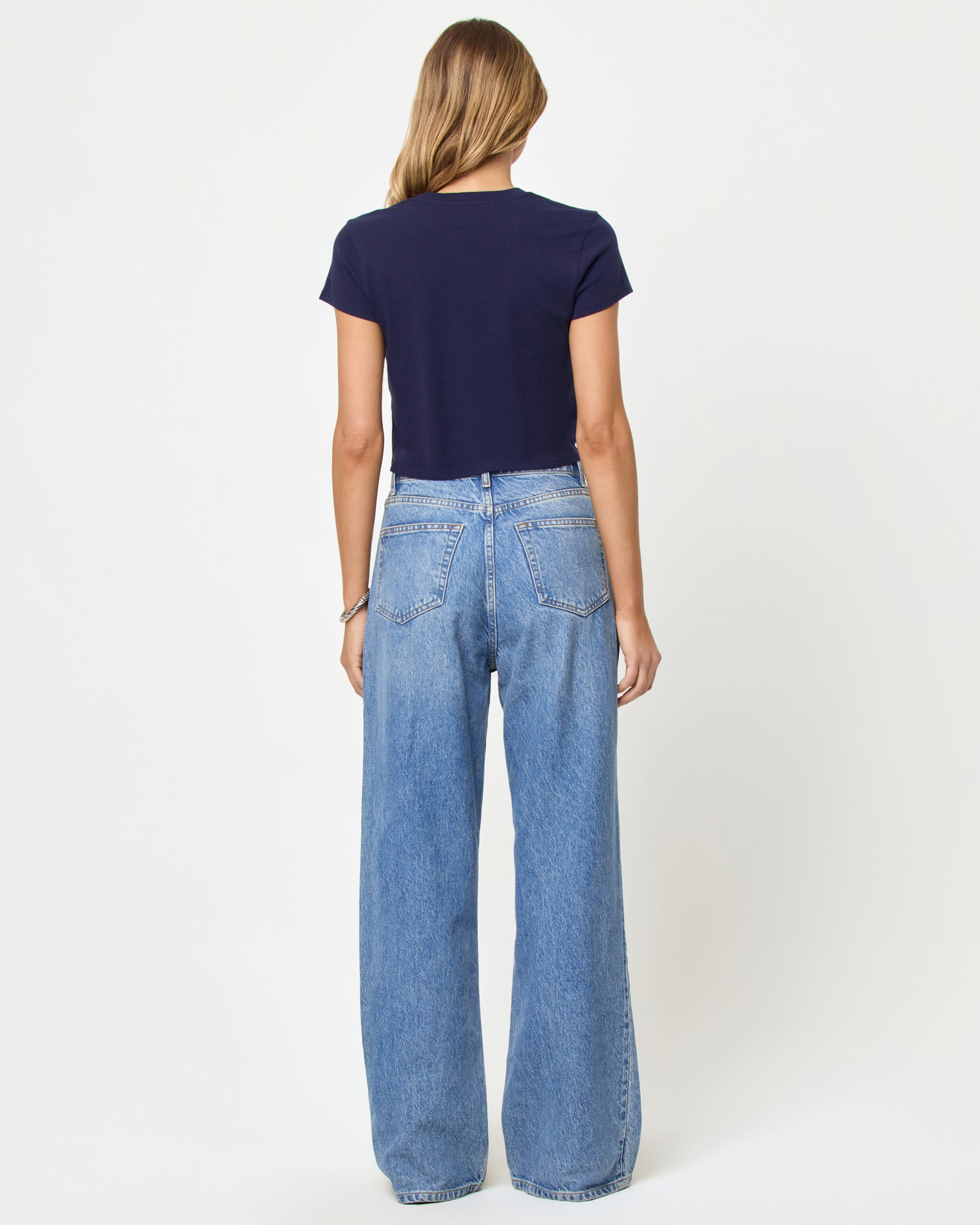 Merci Baby Tee - Made In California Midnight Blue Merci Baby Tee - Made In California Midnight Blue