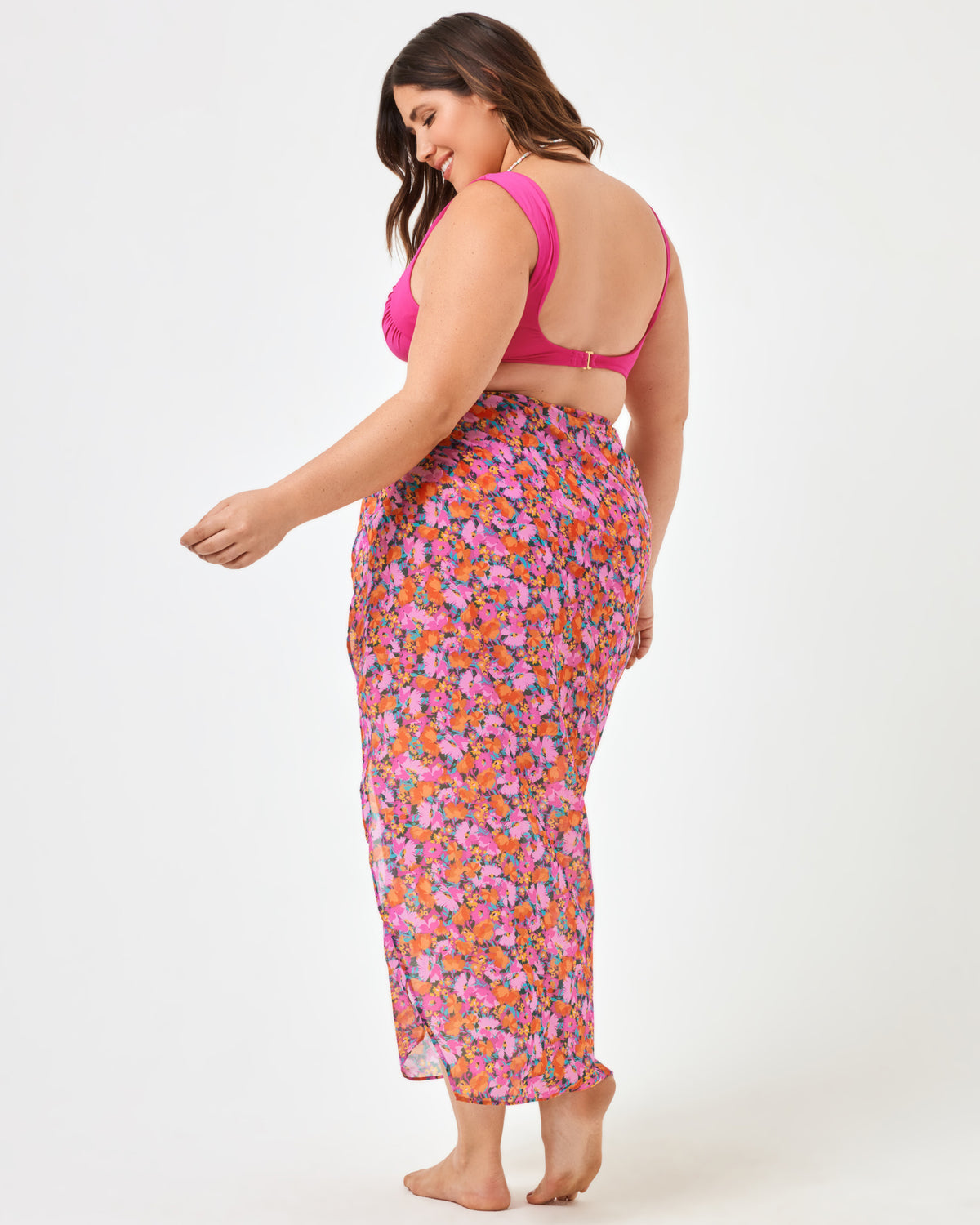 Mia Cover-Up - Positively Poppies Positively Poppies | Model: Jessica (size: XL)