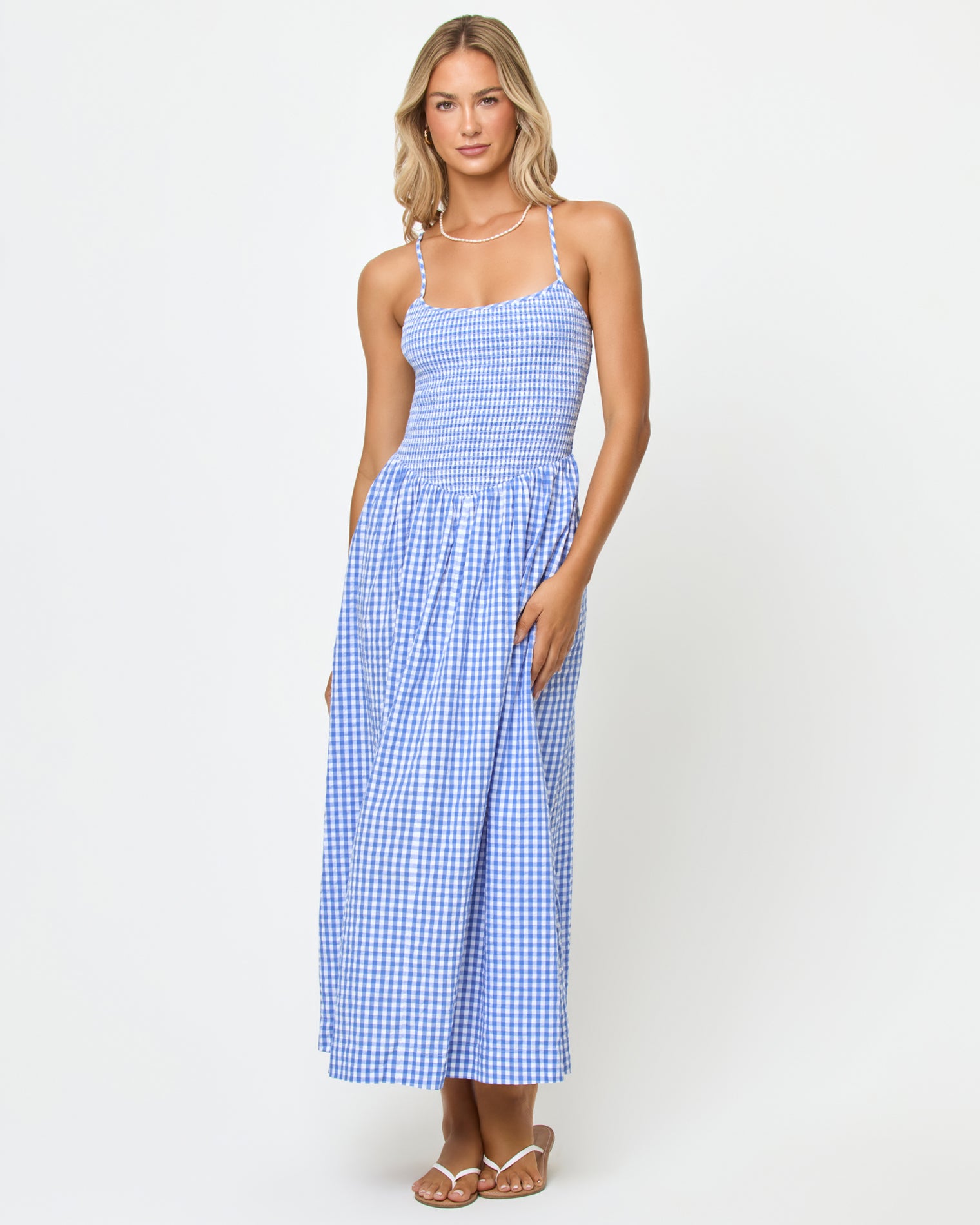 Product | LSPACE Misha Midi - Morning Gingham