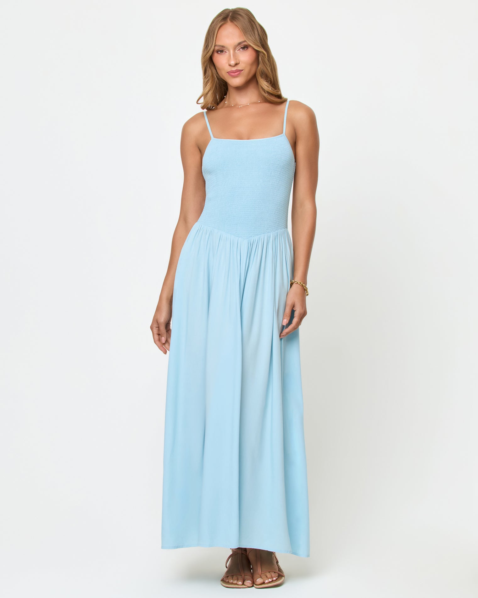 Smocked Bodice Maxi Dress | LSPACE Misha Midi Dress