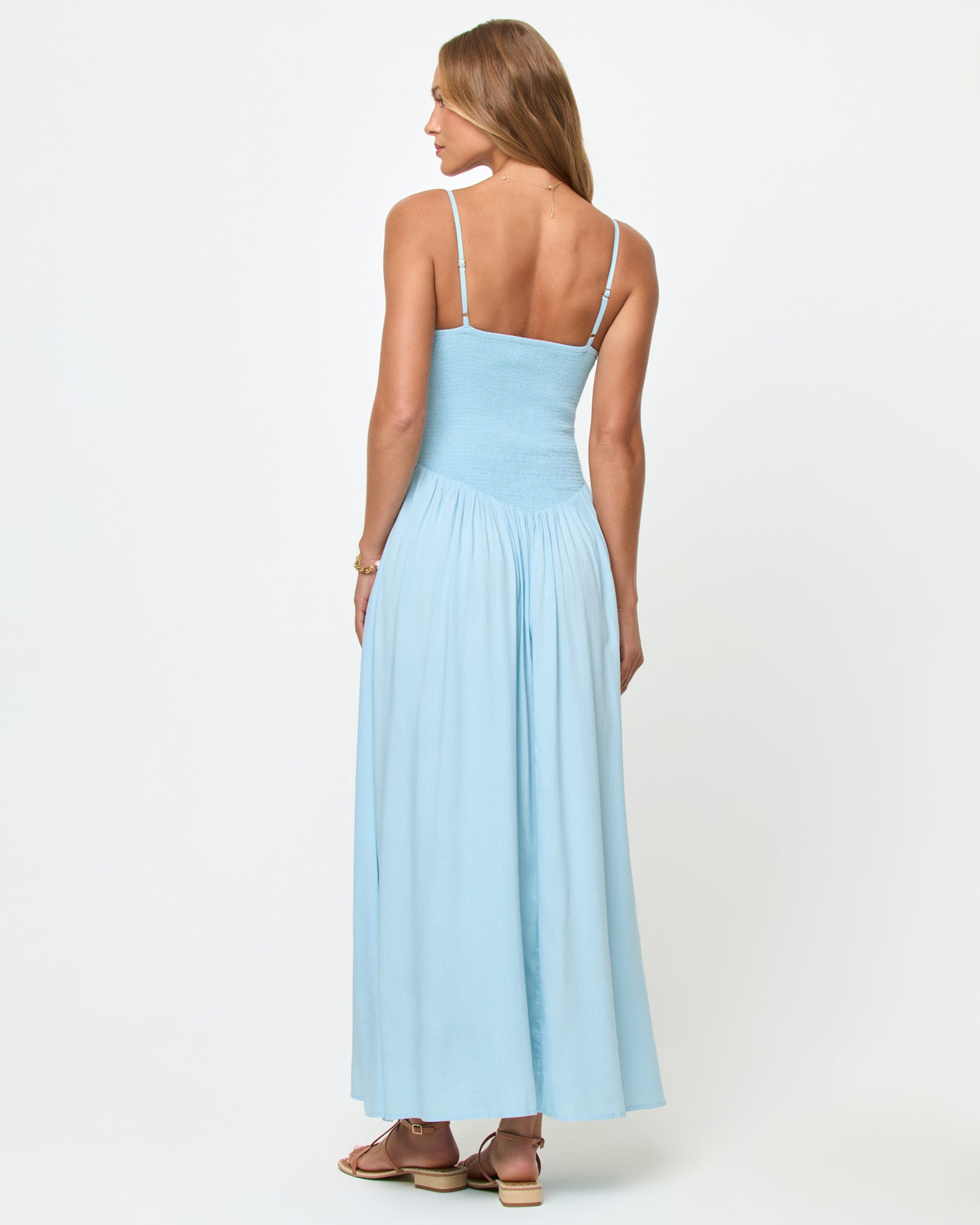 Smocked Bodice Maxi Dress