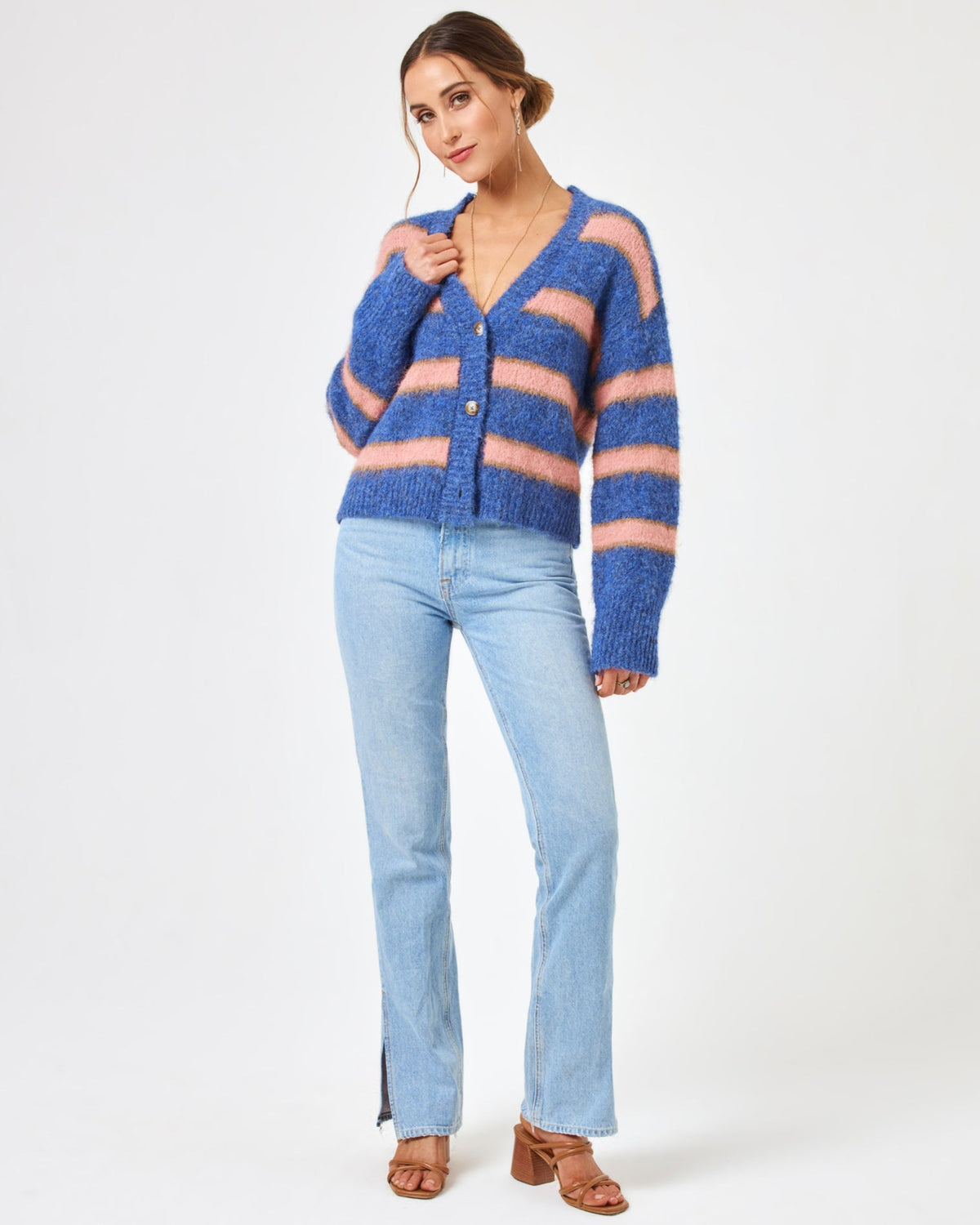 Montauk Sweater Montauk Stripe | Model: Anna (size: S) | Hover