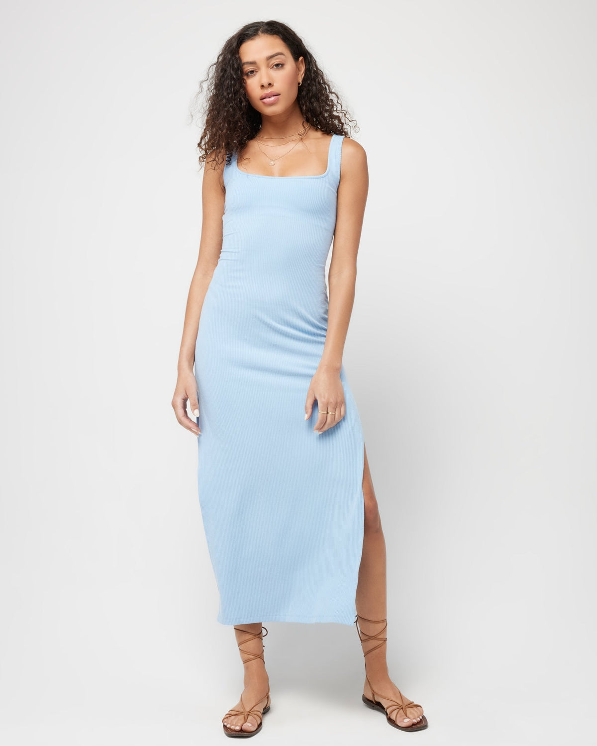 Mara Dress - Aura Aura | Model: Blaine (size: S) | Hover
