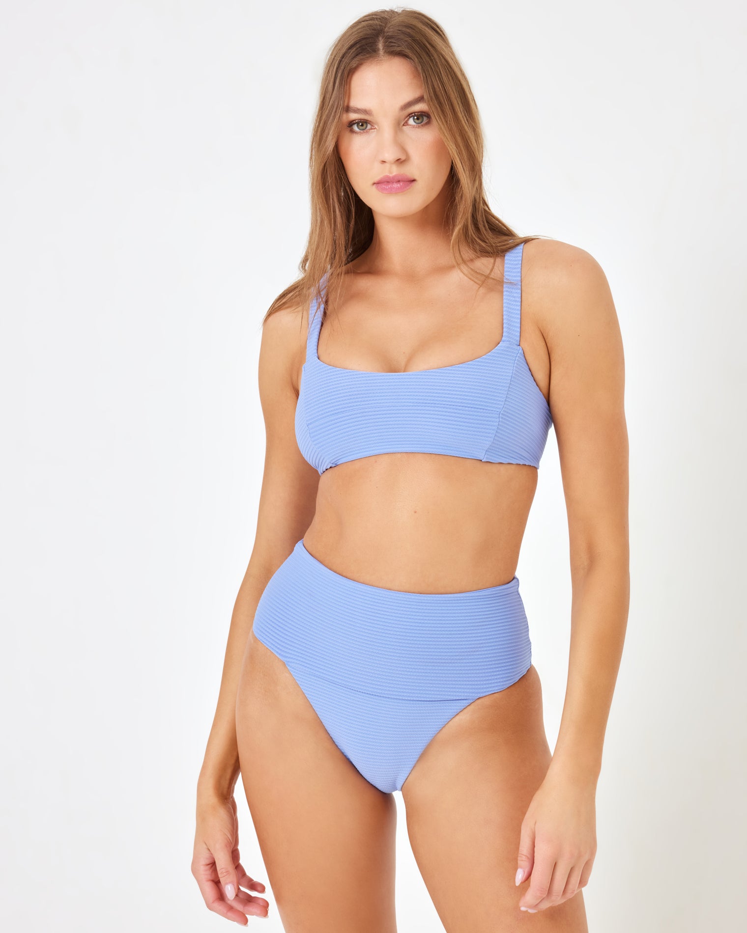 LSPACE X Anthropologie Desi Bikini Bottom - Peri Blue Peri Blue | Model: Anna (size: S) 