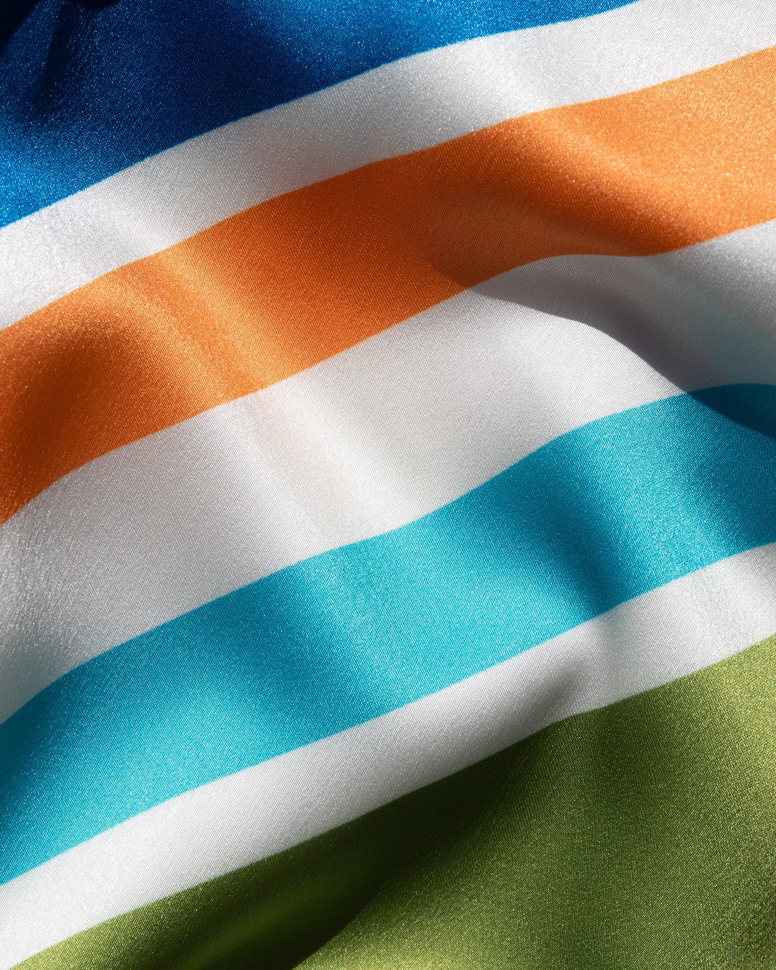 Hollis Top - Cancan Stripe Close-up image of the Cancan Stripe Fabric, showing the satin finish.
