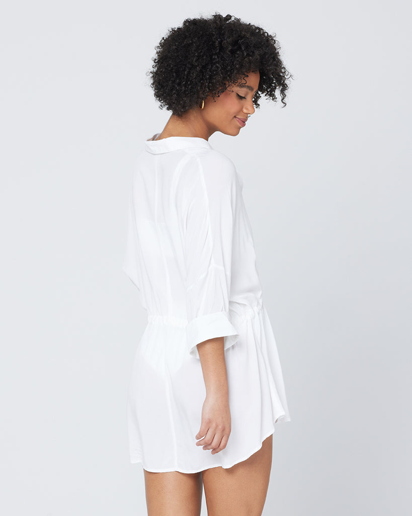 Pacifica Tunic - White White | Model: Valyn (size: XS/S) | Hover