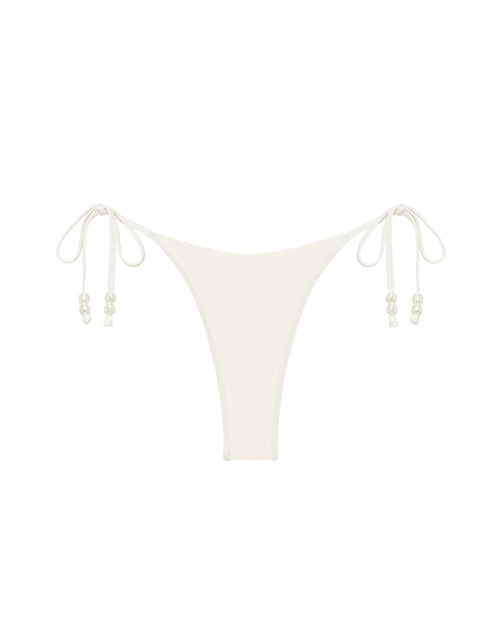 LSPACE Lucia bikini bottom in cream, off-model flat lay.