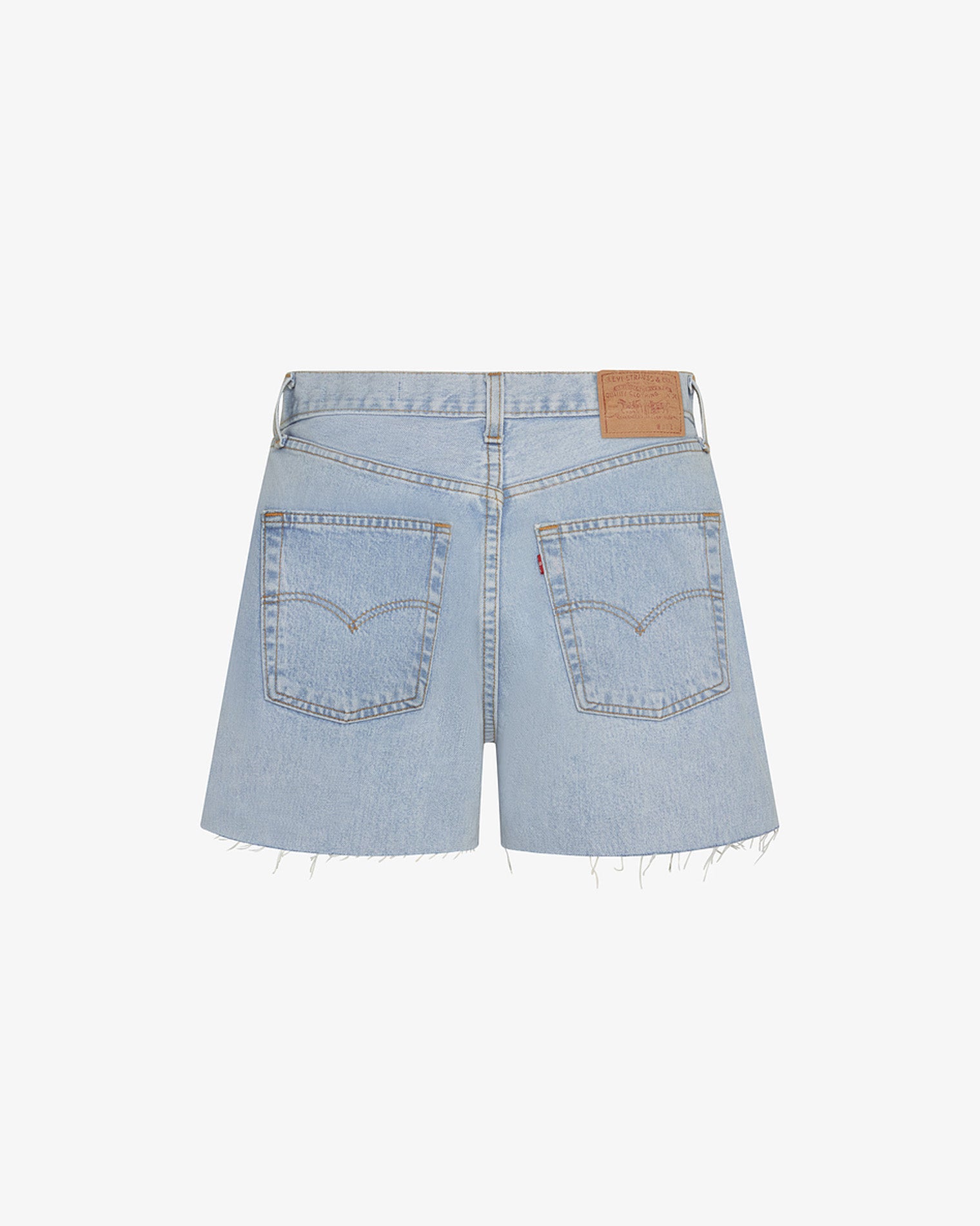 aligrace Off Duty Short - Blue LSPACE aligrace off duty short in blue, off-model flat lay, back view.