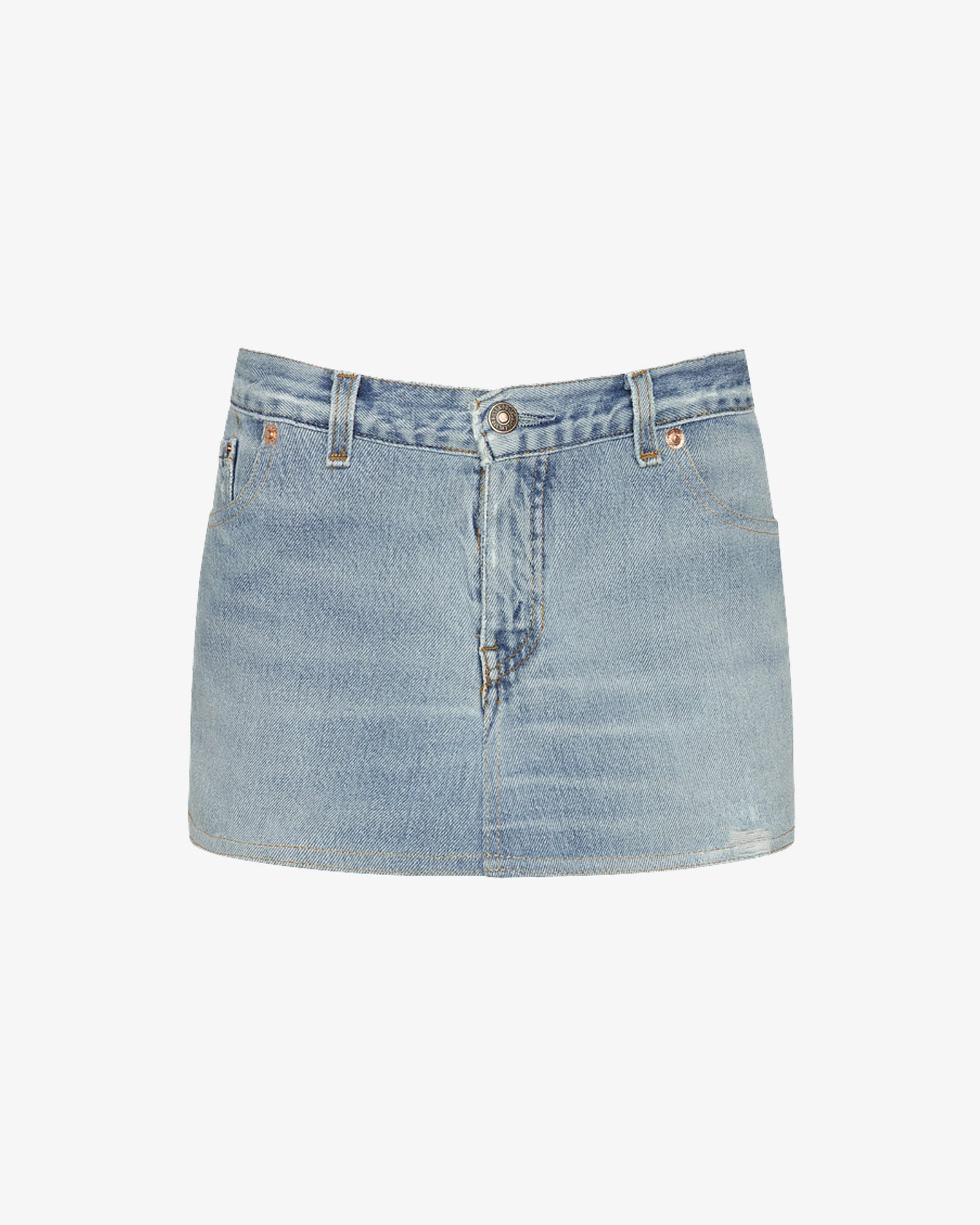 aligrace Low Waist Micro Mini Skirt - Blue LSPACE aligrace low waist micro mini skirt in blue, off-model flat lay, front view.