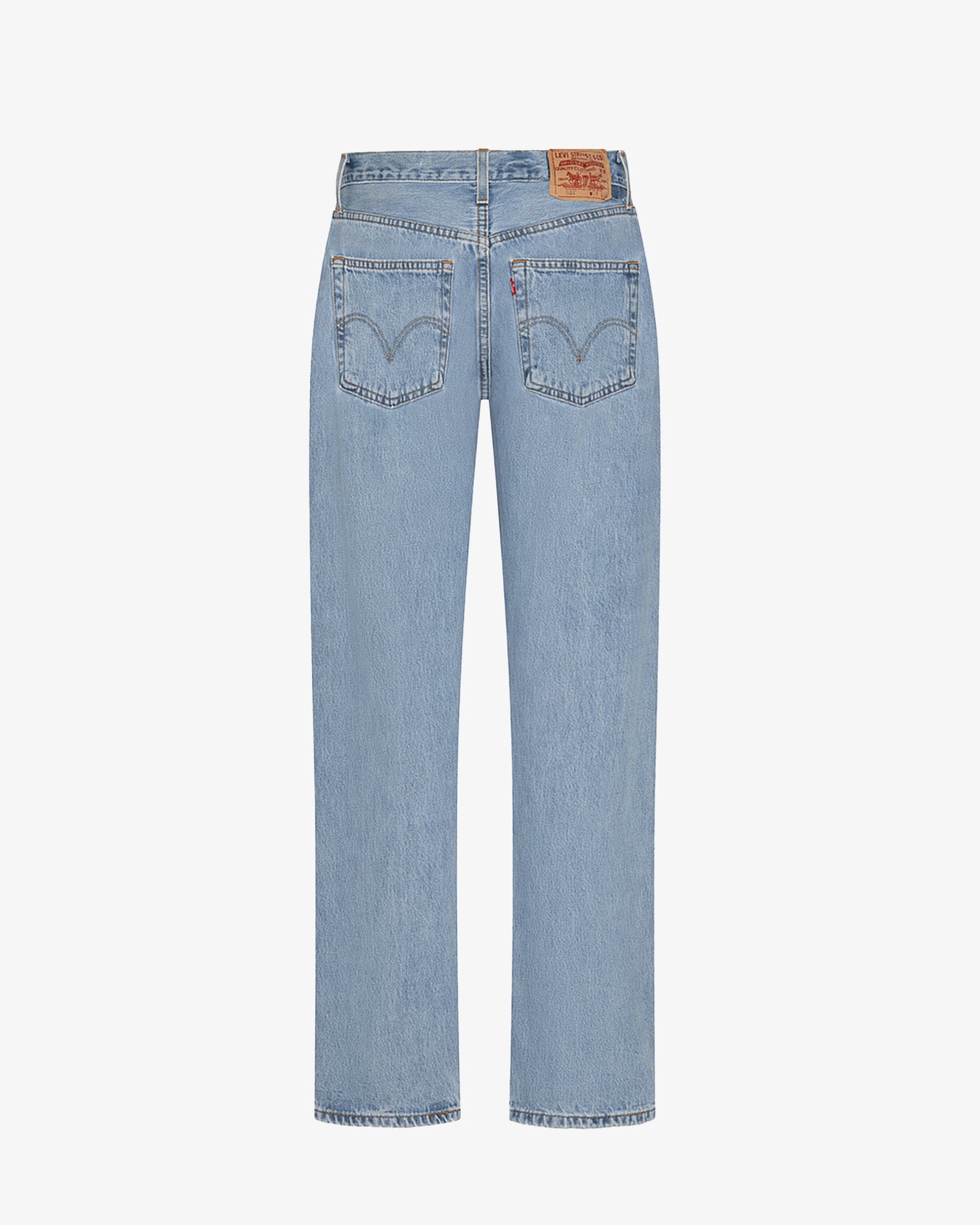 aligrace Off Duty Jean - Blue LSPACE aligrace off duty jean in blue, off-model flat lay, back view.