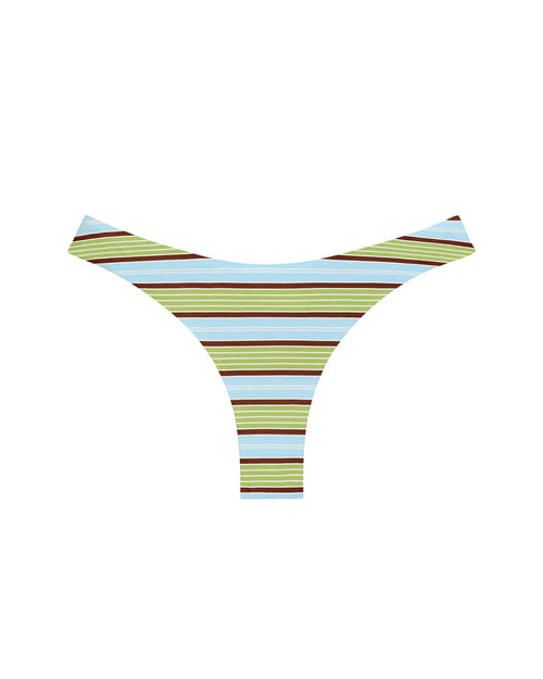 LSPACE Rocky bikini bottom in Comporta Cool Girl print, off-model flat lay.
