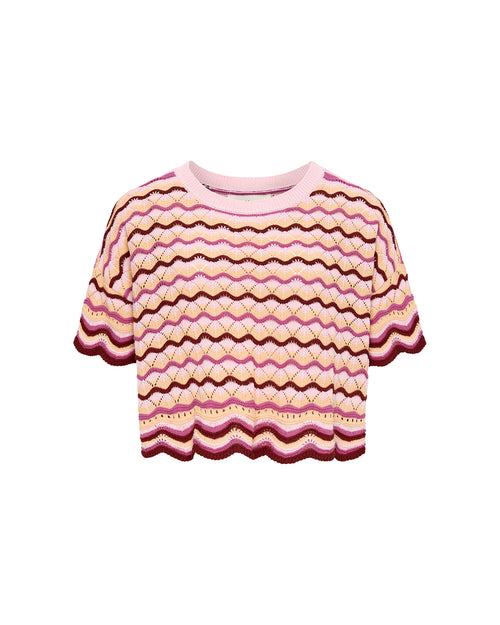 Off-model image of the LSPACE Sunchaser Top in berry spritz on a clean background.