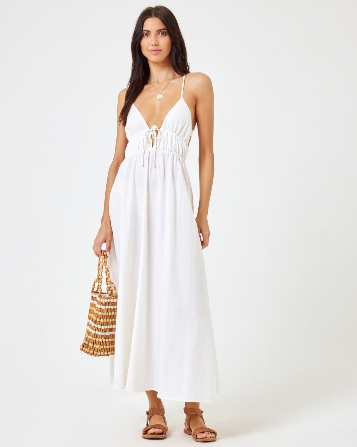 Playa Vista Dress - Cream Cream | Model: Diana (size: S)