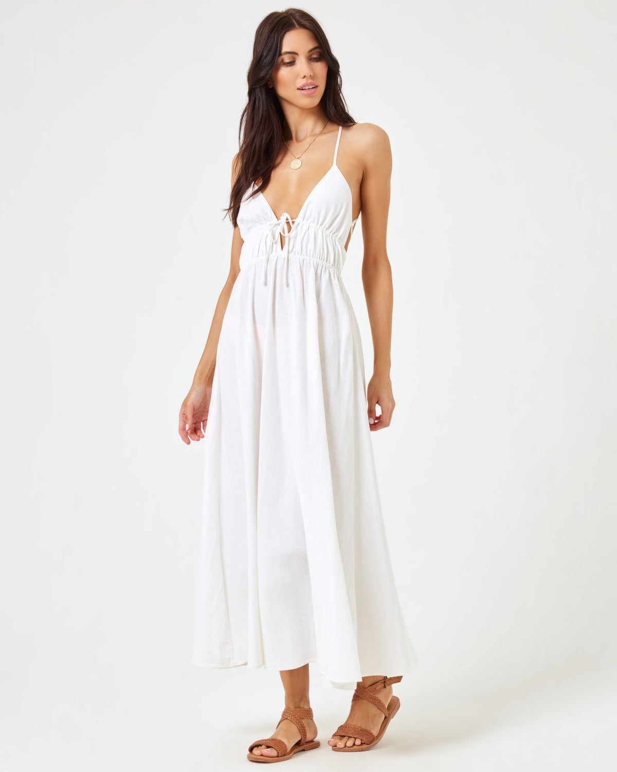 Playa Vista Dress - Cream Cream | Model: Diana (size: S)