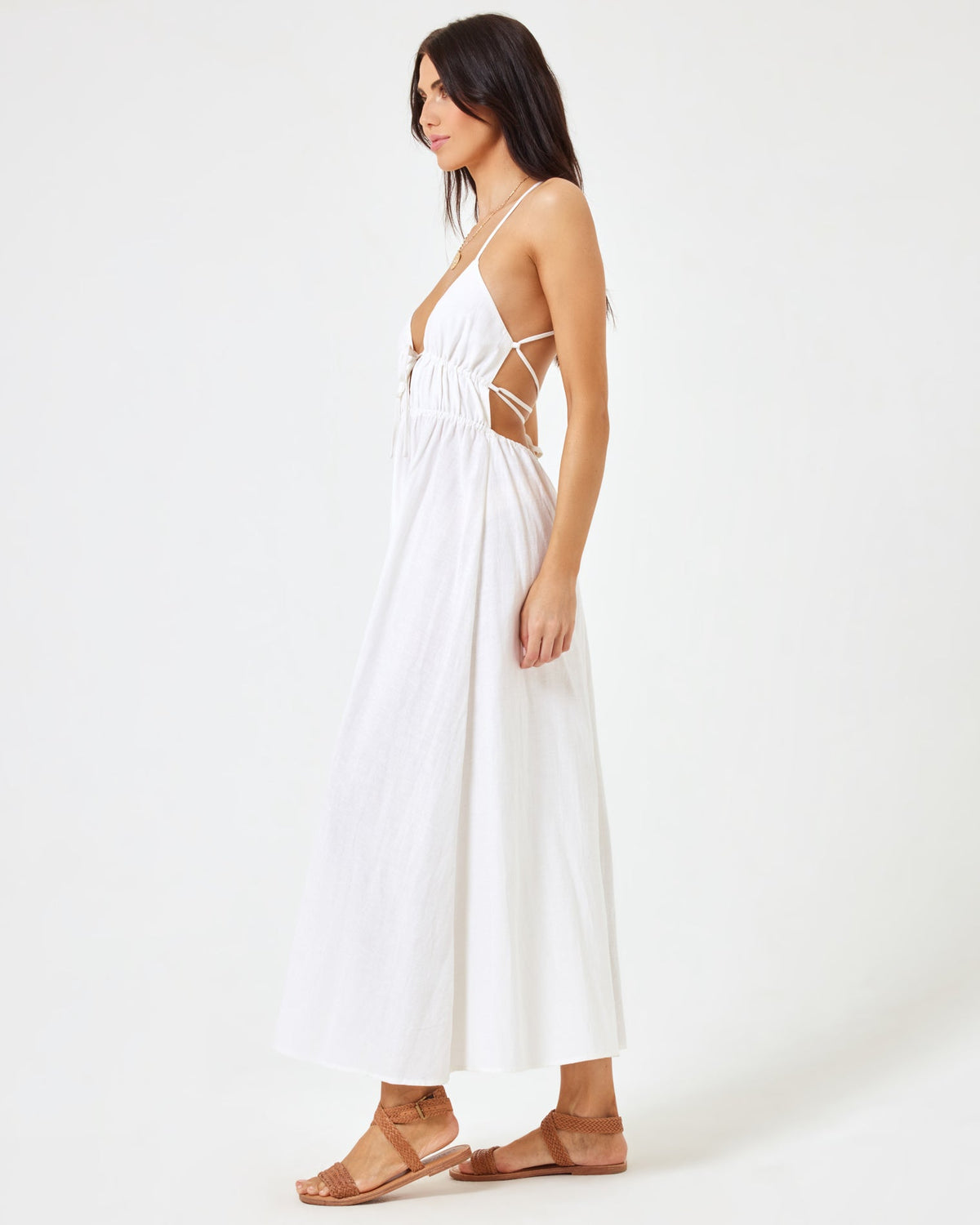 Playa Vista Dress - Cream Cream | Model: Diana (size: S)