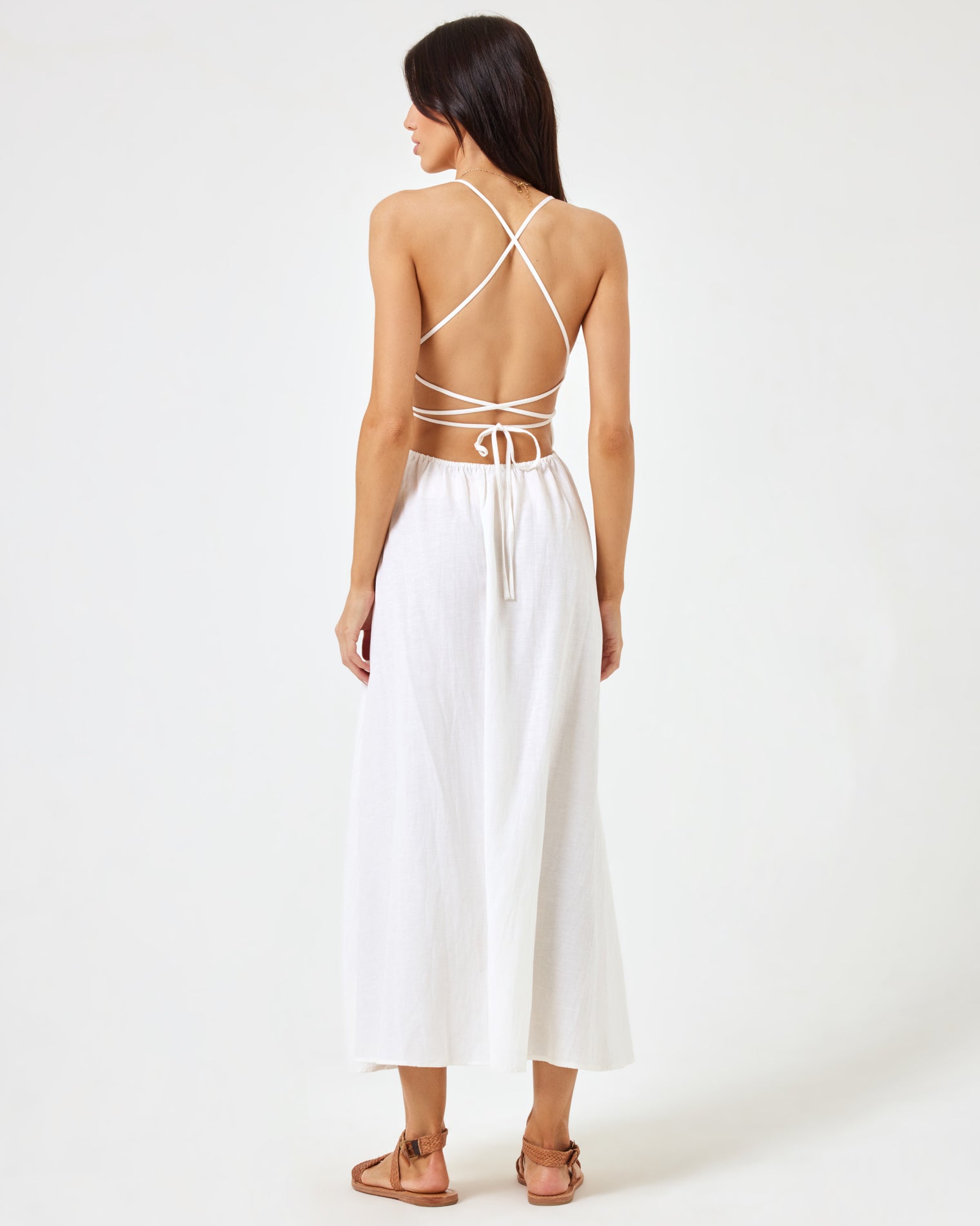 Playa Vista Dress - Cream Cream | Model: Diana (size: S)