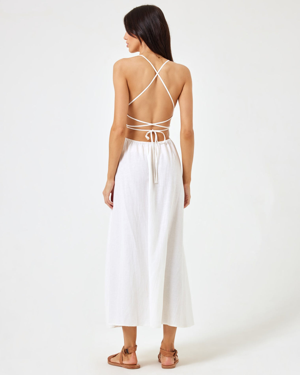 Playa Vista Dress - Cream Cream | Model: Diana (size: S)