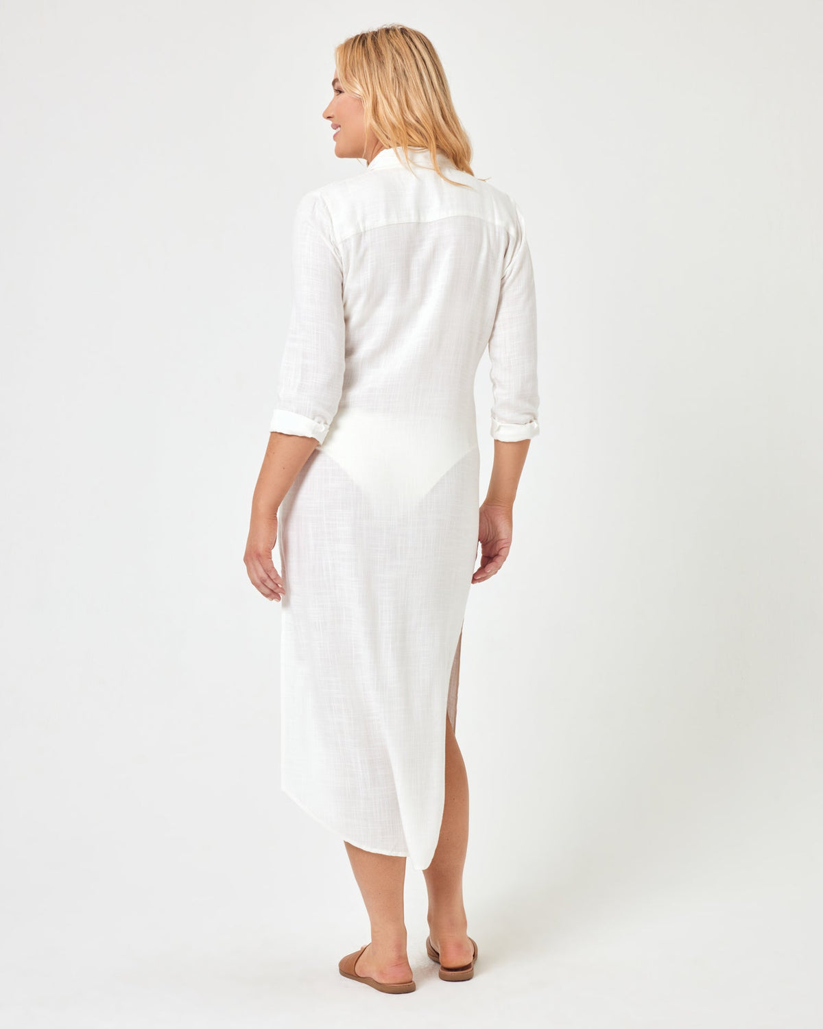 Presley Dress - Cream Cream | Model: Sydney (size XL)