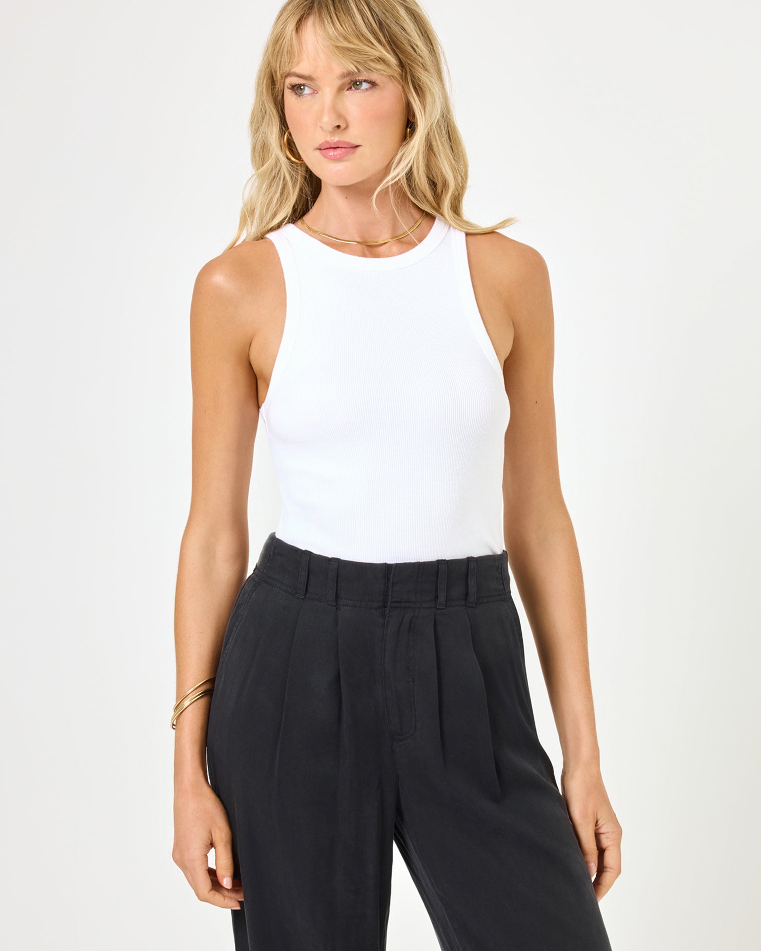 Rewind Tank - White White | Model: Lura (size: S)