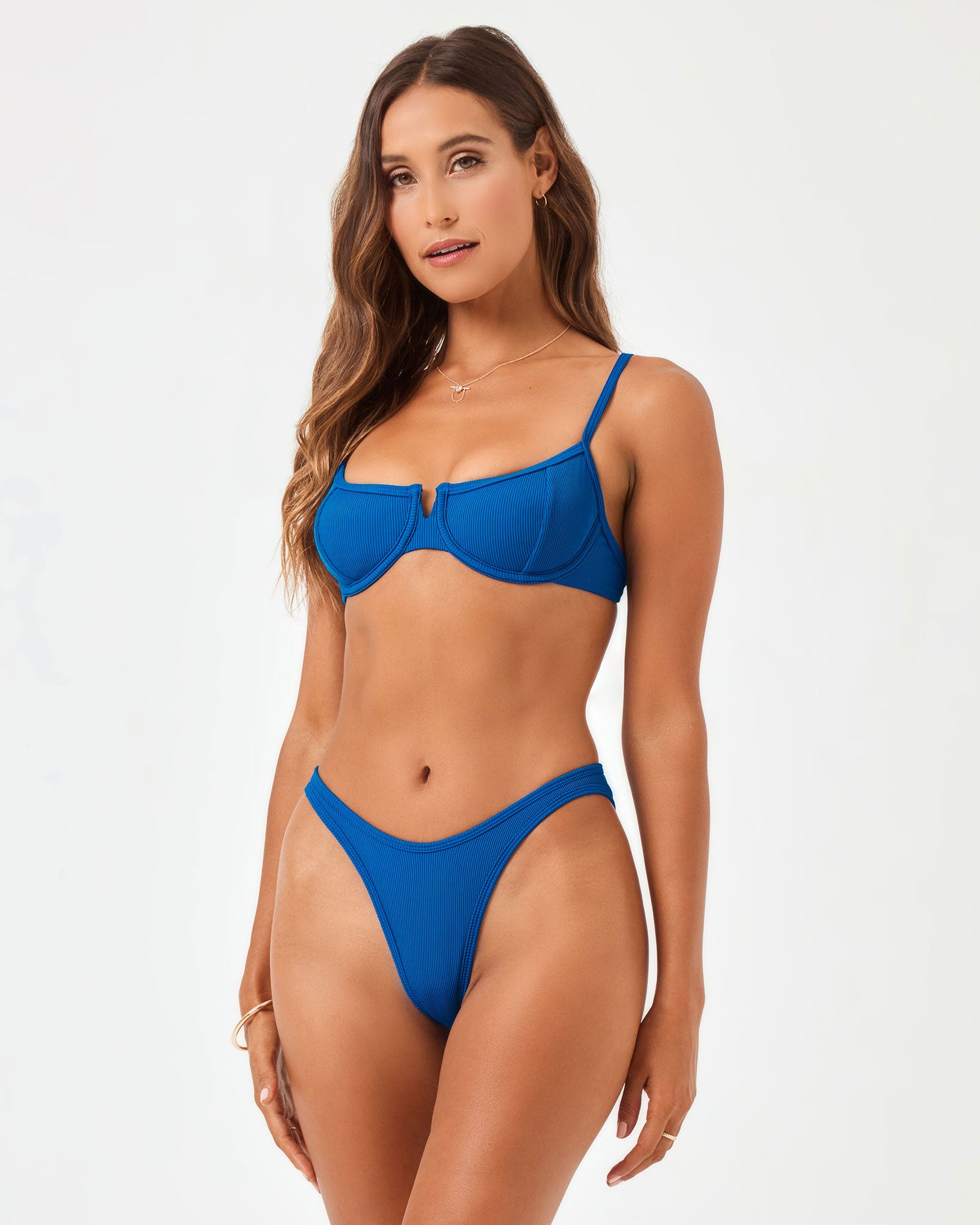 Ribbed Dominic Bikini Bottom - Abyss Abyss | Model: Anna (size: S)