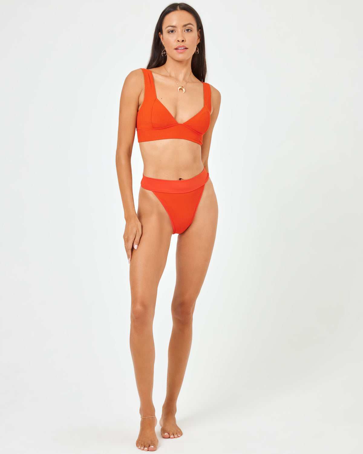 Hailey Bikini Top - Pimento Pimento | Model: Emily (size: S) 
