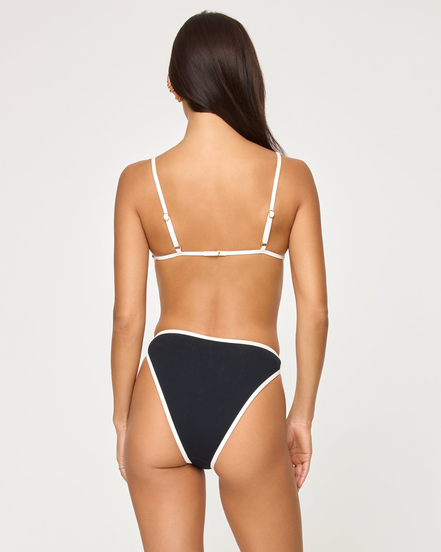 Kourt Bikini Bottom - Black-Cream Black-Cream | Model: Jocelyn (size: S)