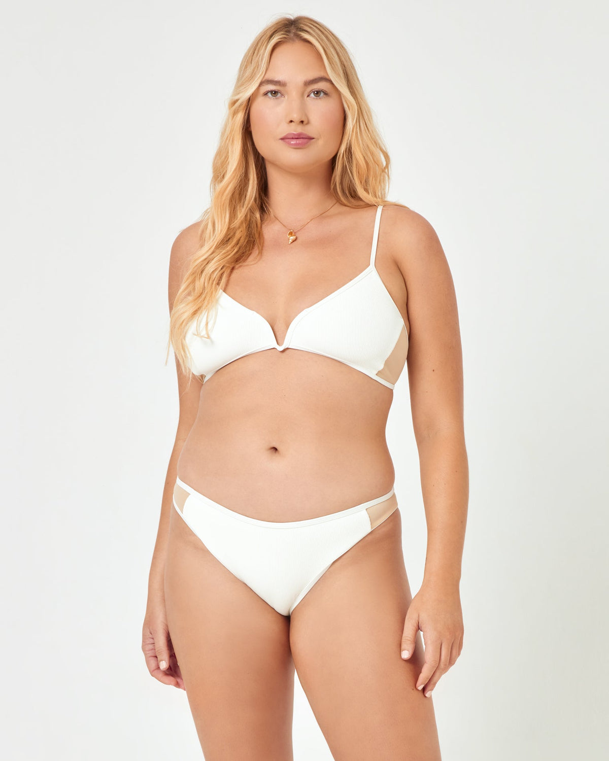 Troy Bikini Bottom - Cream Cream | Model: Sydney (size: XL)