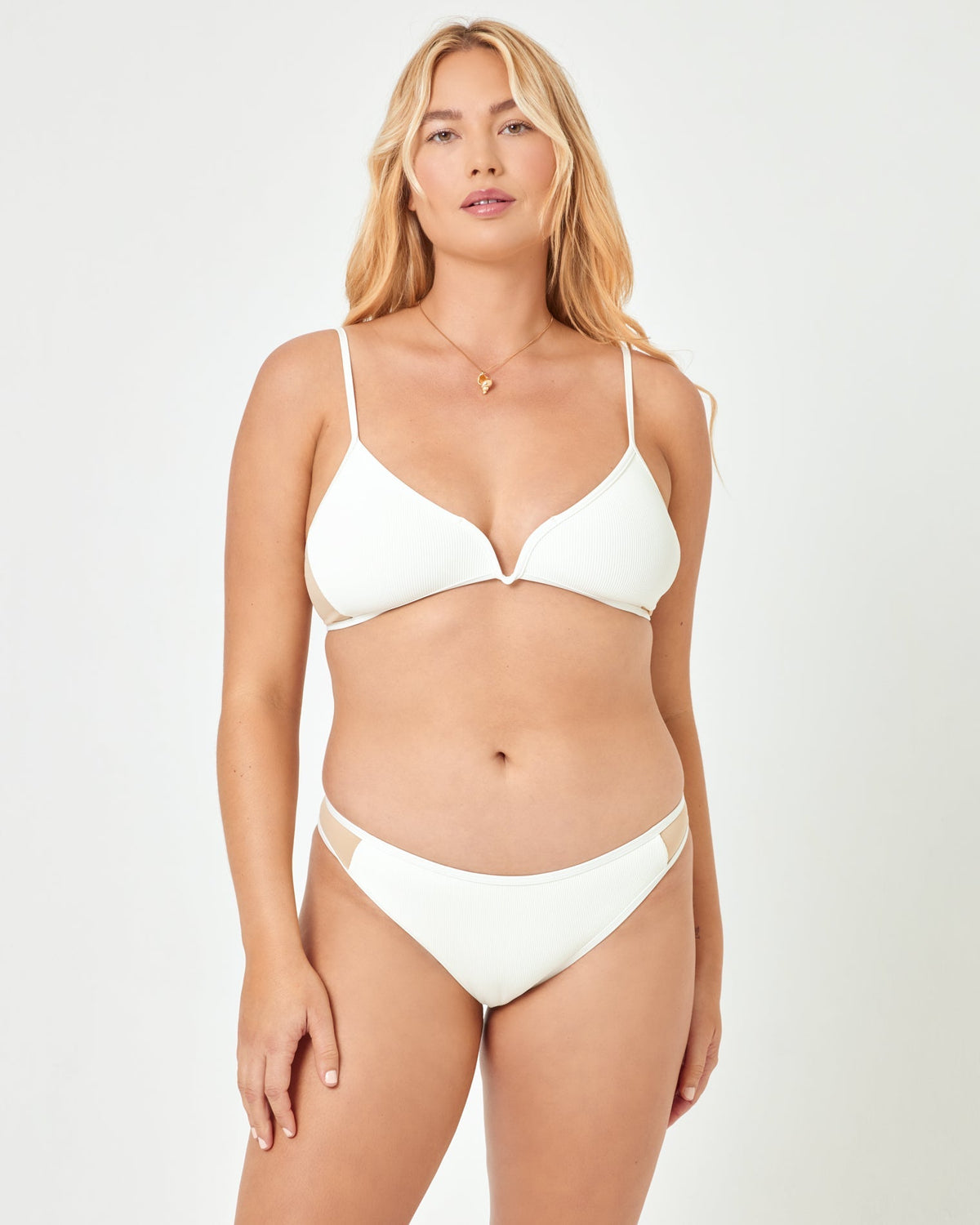 Troy Bikini Bottom - Cream Cream | Model: Sydney (size: XL)