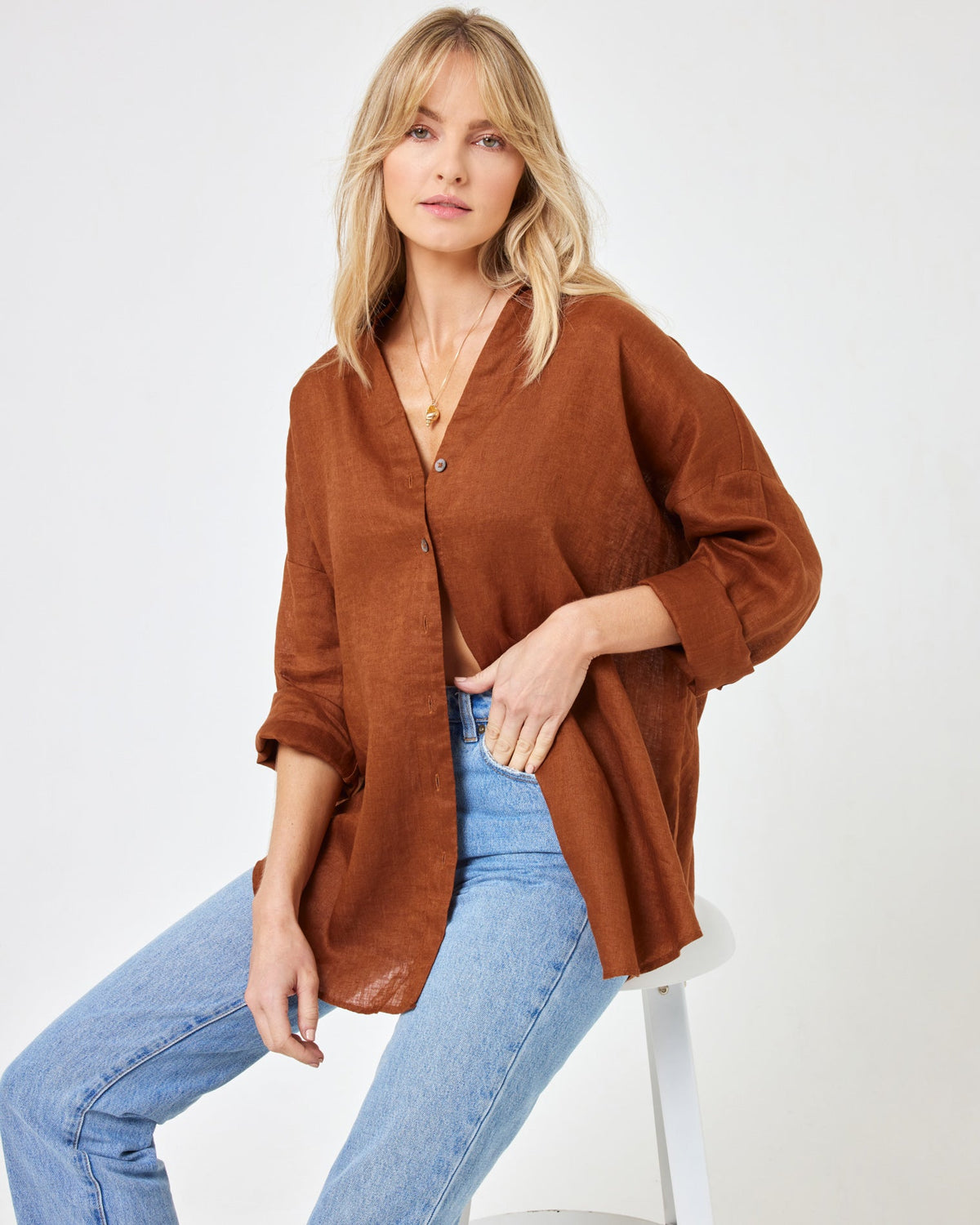 Rio Tunic - Coffee Coffee | Model: Lura (size: S)