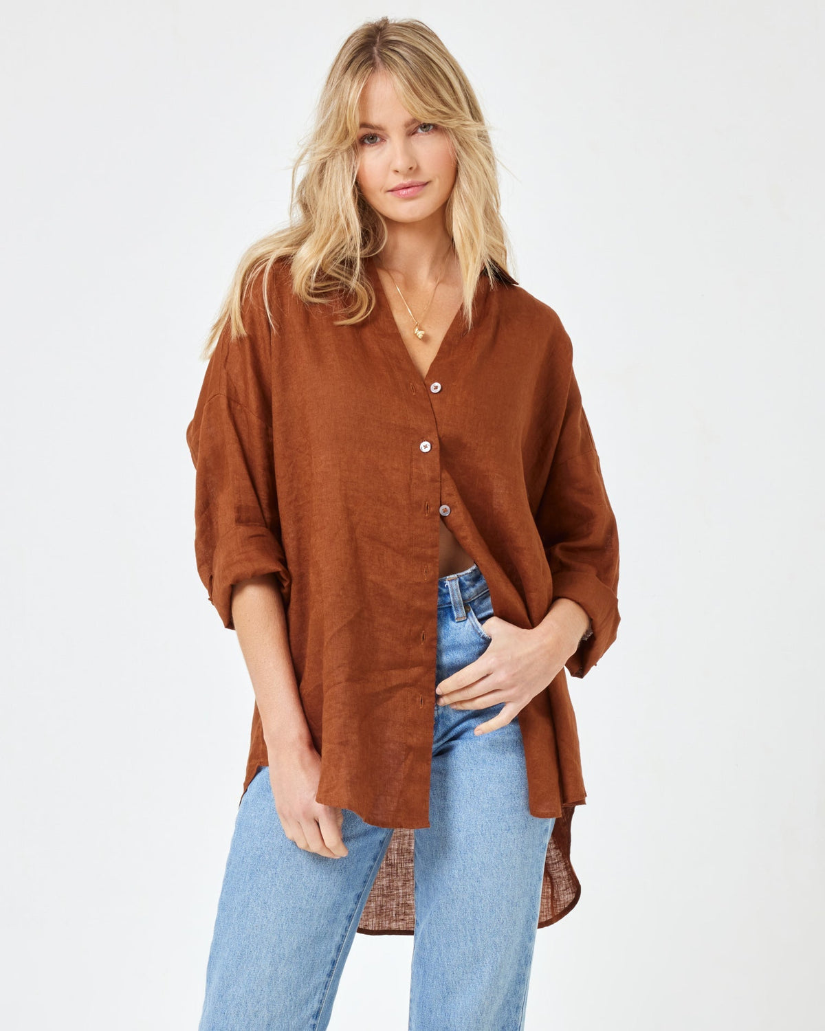 Rio Tunic - Coffee Coffee | Model: Lura (size: S)