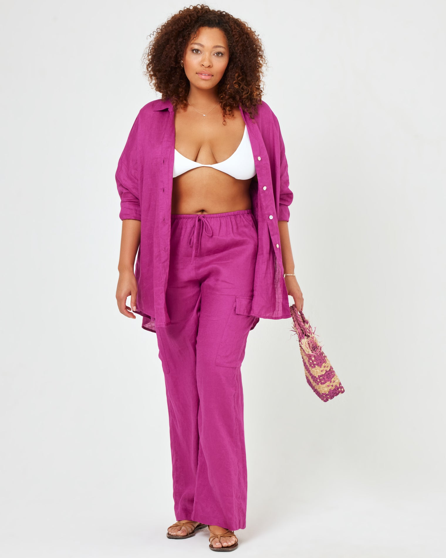 Rio Tunic - Berry Berry | Model: Amber (size: XL)