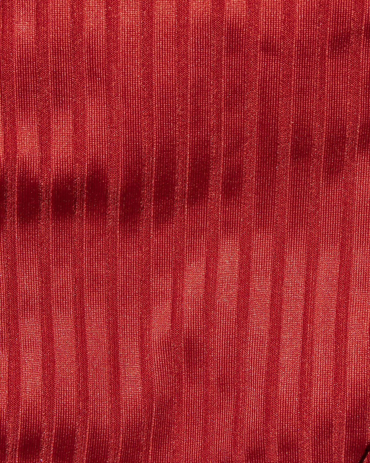Peyton Bikini Top - Redwood Close-up image of the Redwood Eco Ocean Rib fabric.